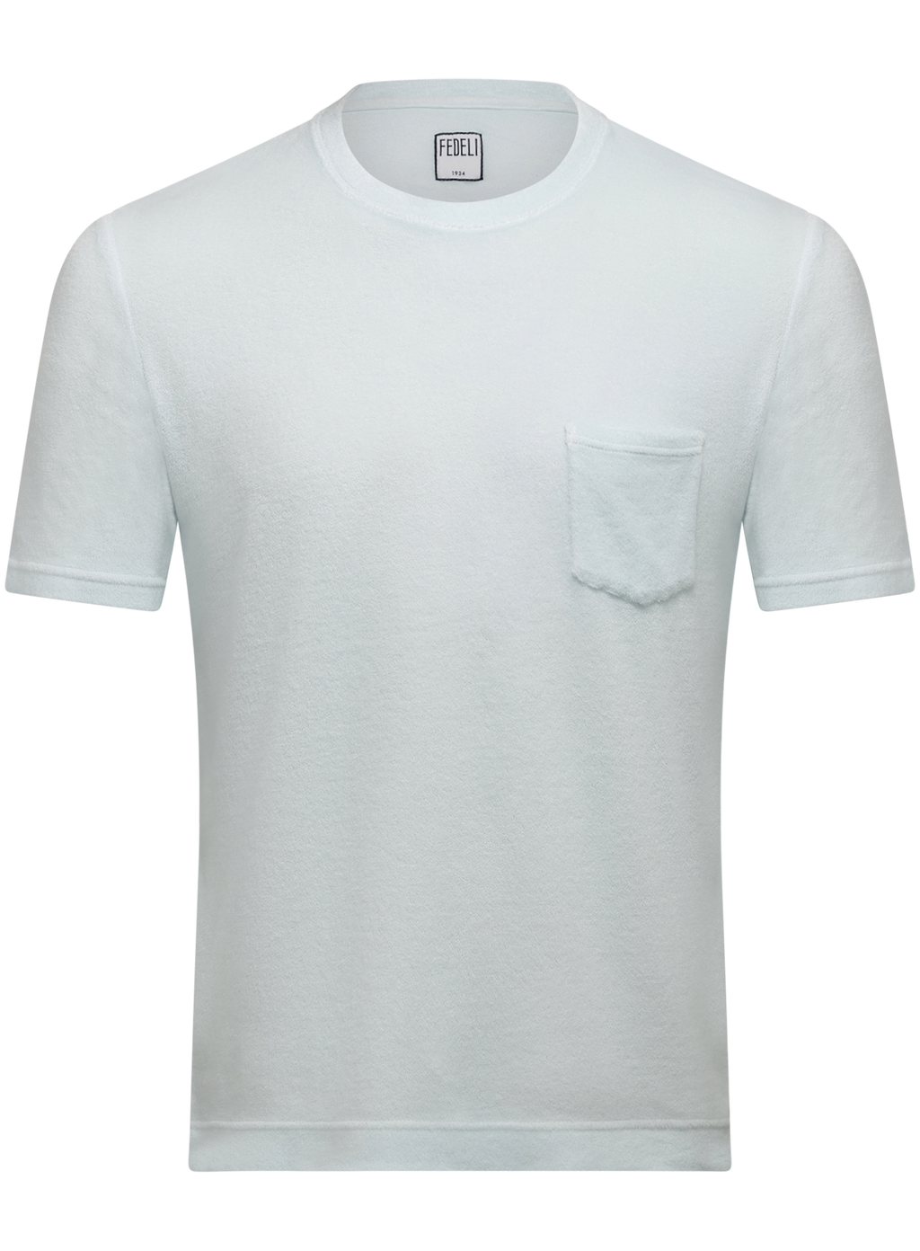 T-shirt met korte mouw van badstof | L.Blauw