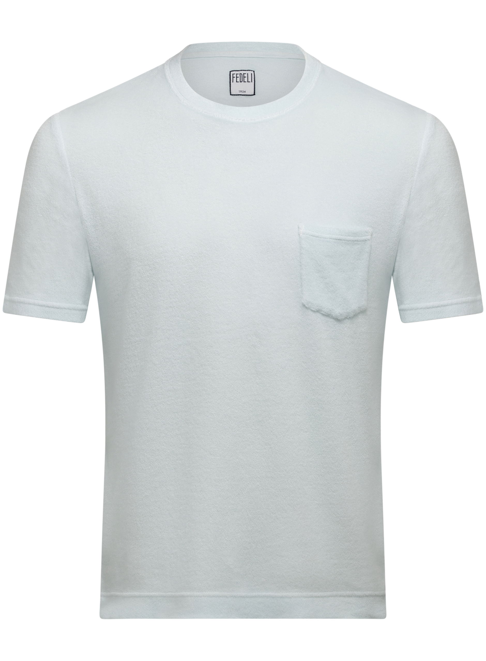 T-shirt met korte mouw van badstof | L.Blauw