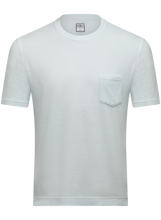 T-shirt van badstof | L.Blauw