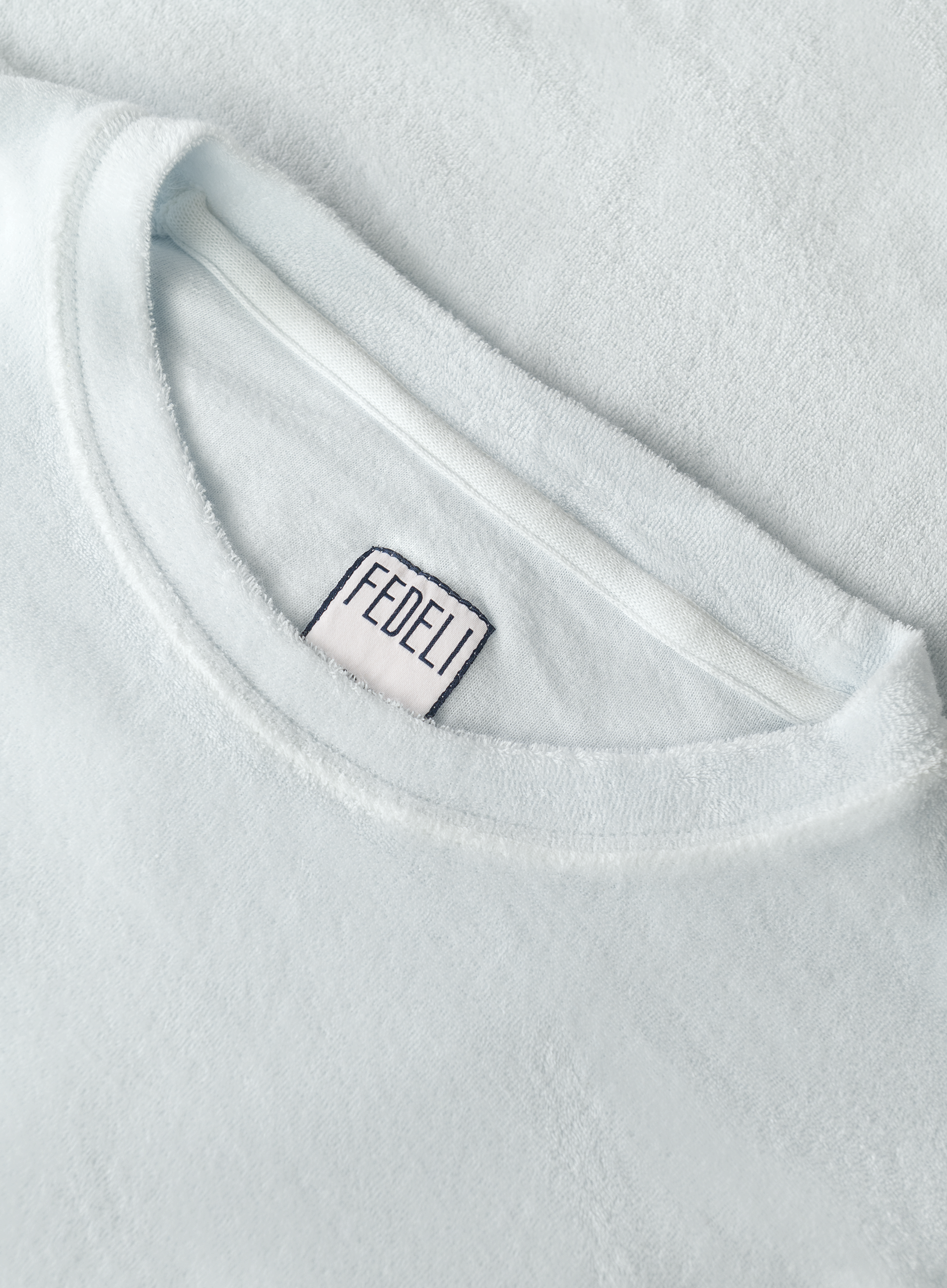 T-shirt met korte mouw van badstof | FULL_WIDTH | L.Blauw