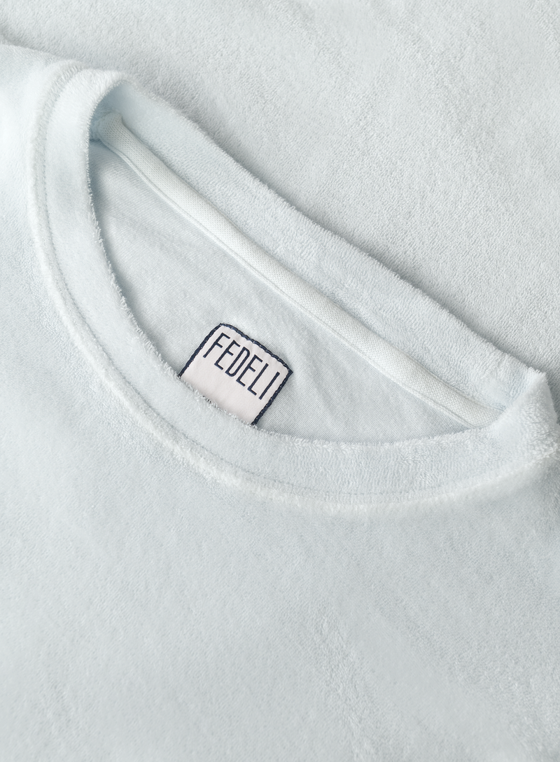 T-shirt met korte mouw van badstof | FULL_WIDTH | L.Blauw