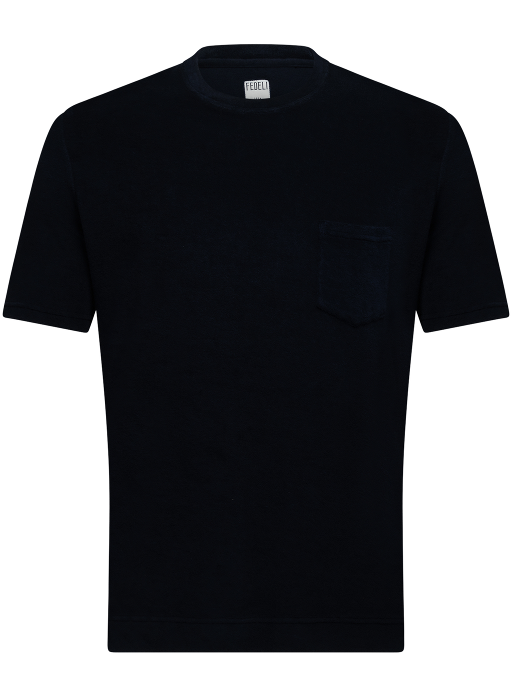 Terry t-shirt van katoen met korte mouw | BLUE NAVY