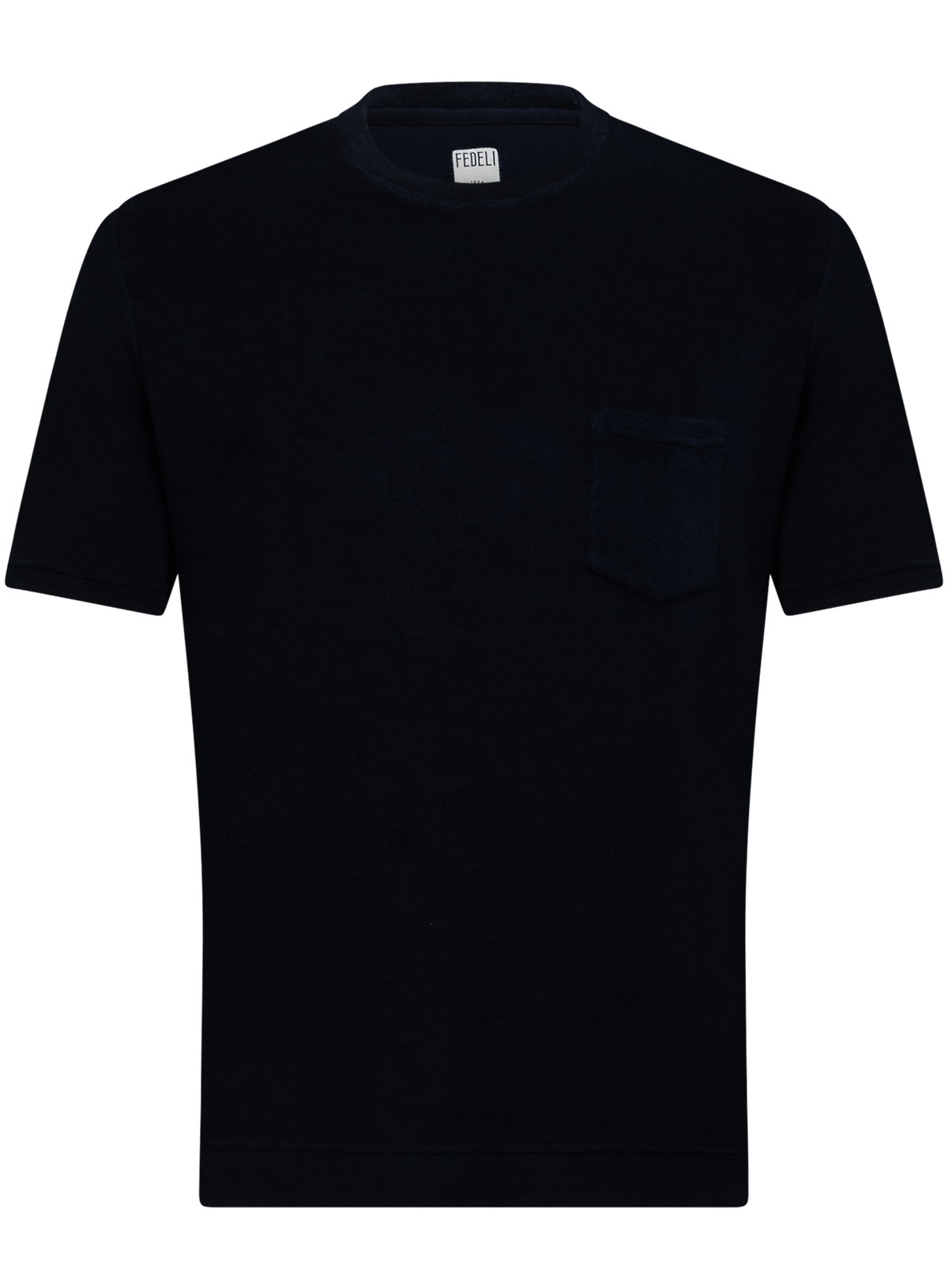 Terry t-shirt van katoen met korte mouw | BLUE NAVY