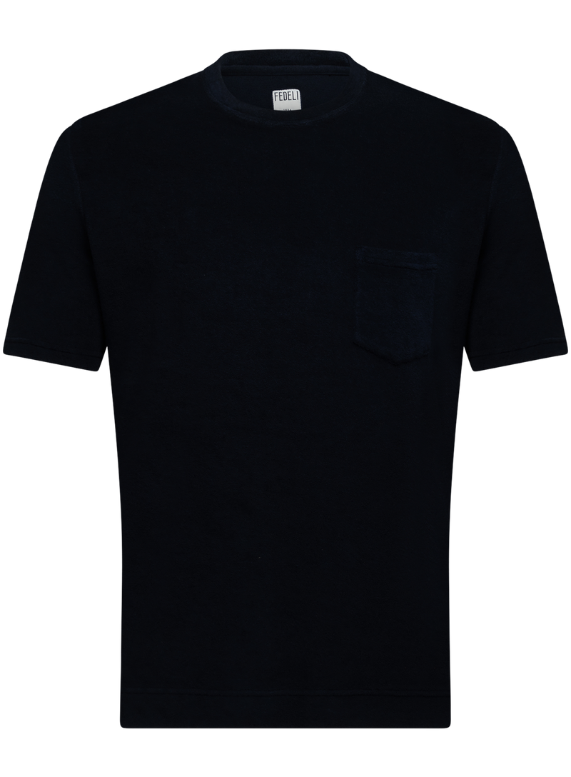 Terry t-shirt van katoen met korte mouw