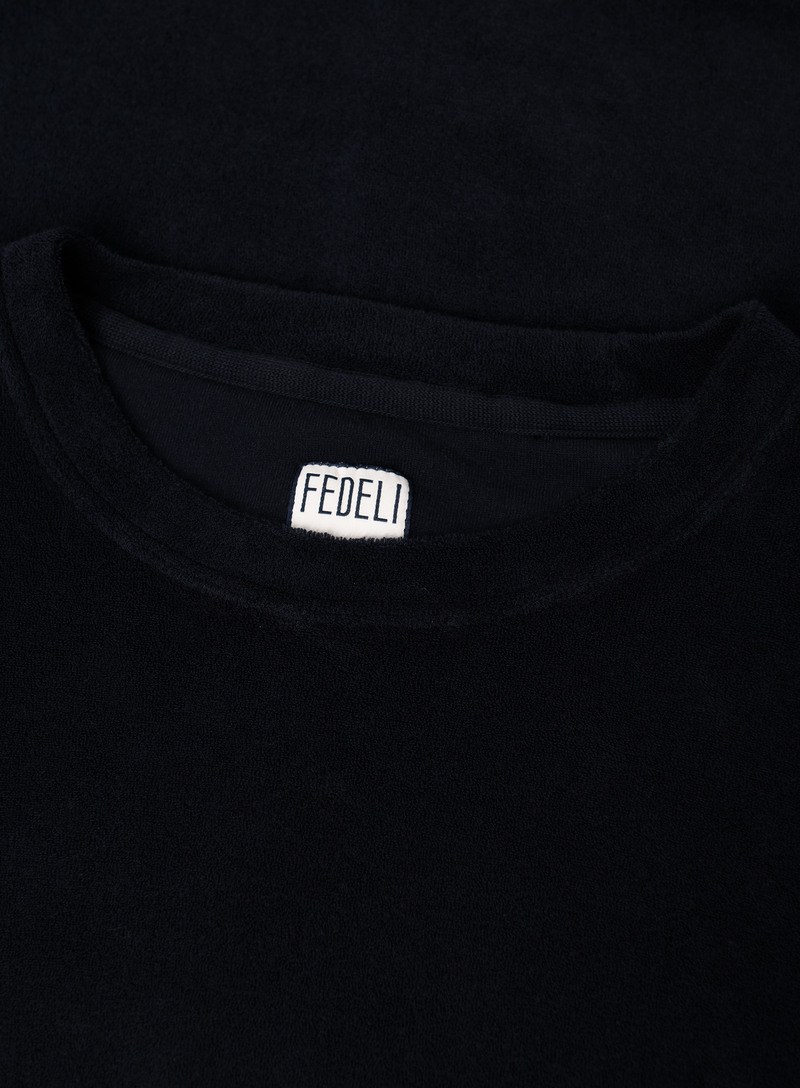 Terry t-shirt van katoen met korte mouw