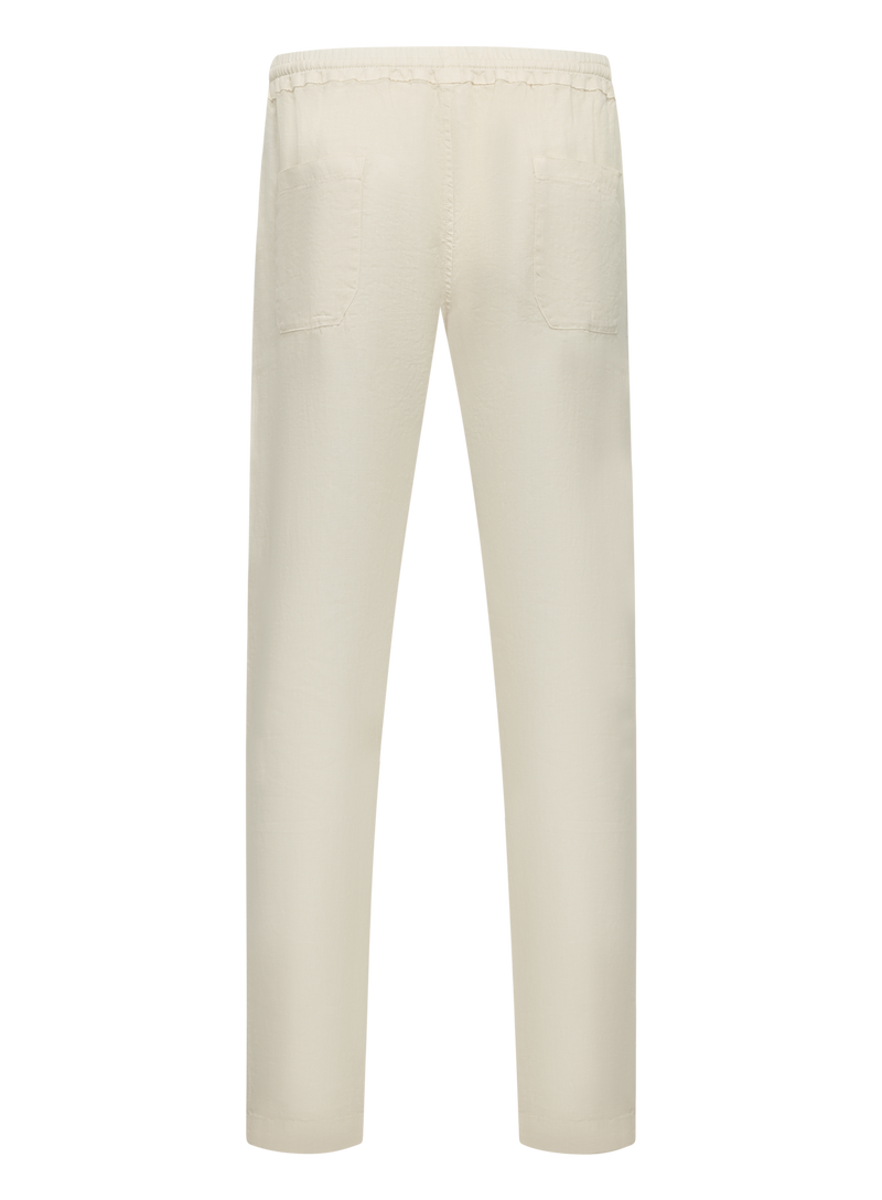 Broek met trekkoord van linnen
