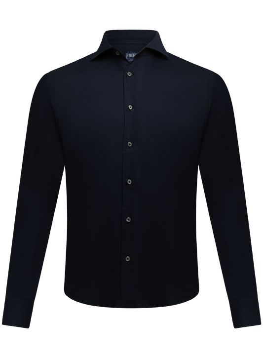 Katoen shirt | BLUE NAVY