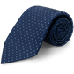 Zijden stropdas met print | BLUE NAVY