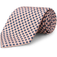 Zijden stropdas met print | Zalm