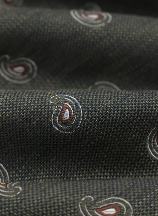 Silk and linen tie