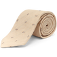 Stropdas van zijde en linnen | Beige