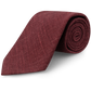 Stropdas van wol, zijde en linnen | DARK BORDEAUX