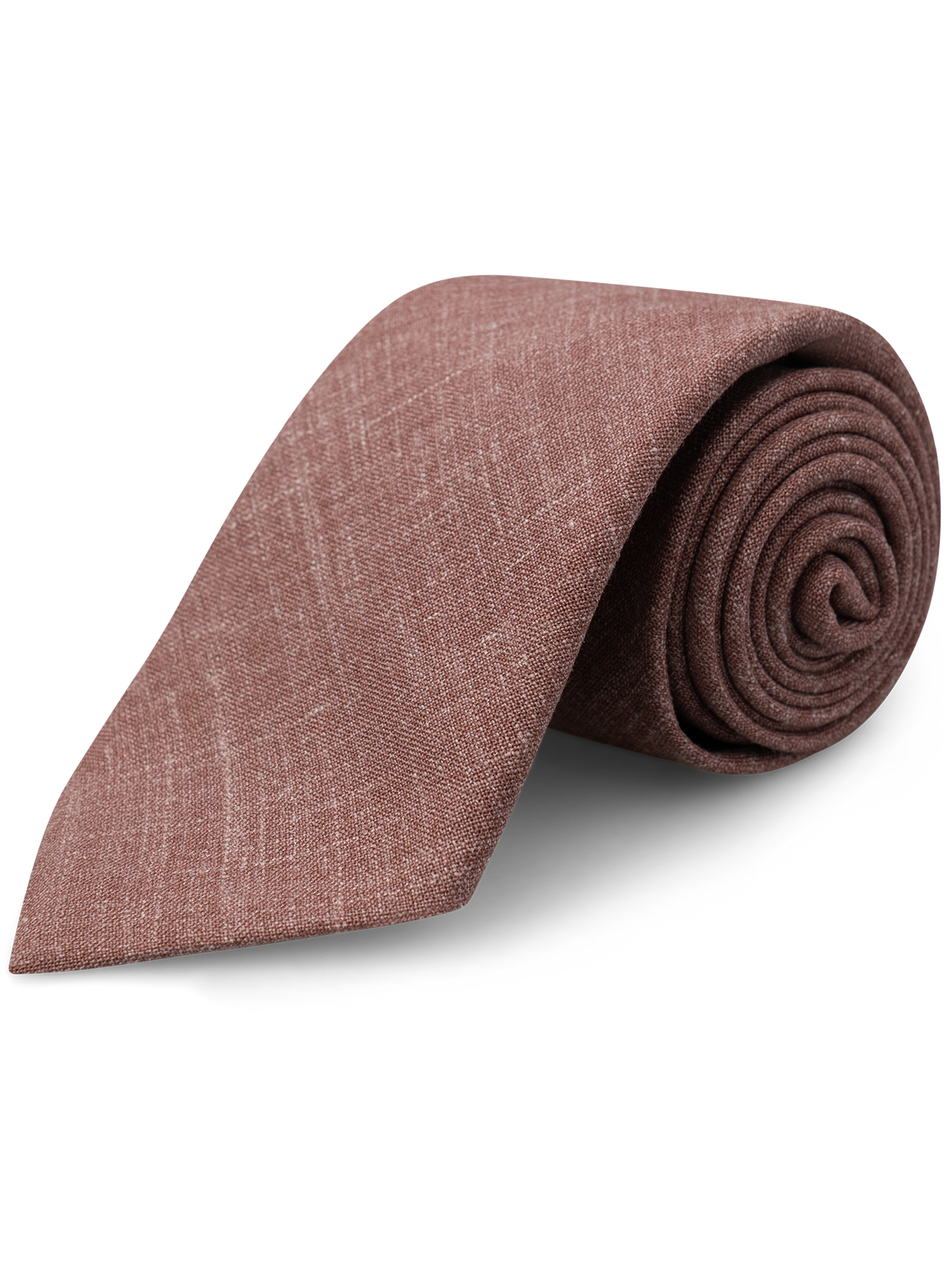 Stropdas van wol, zijde en linnen | Roest