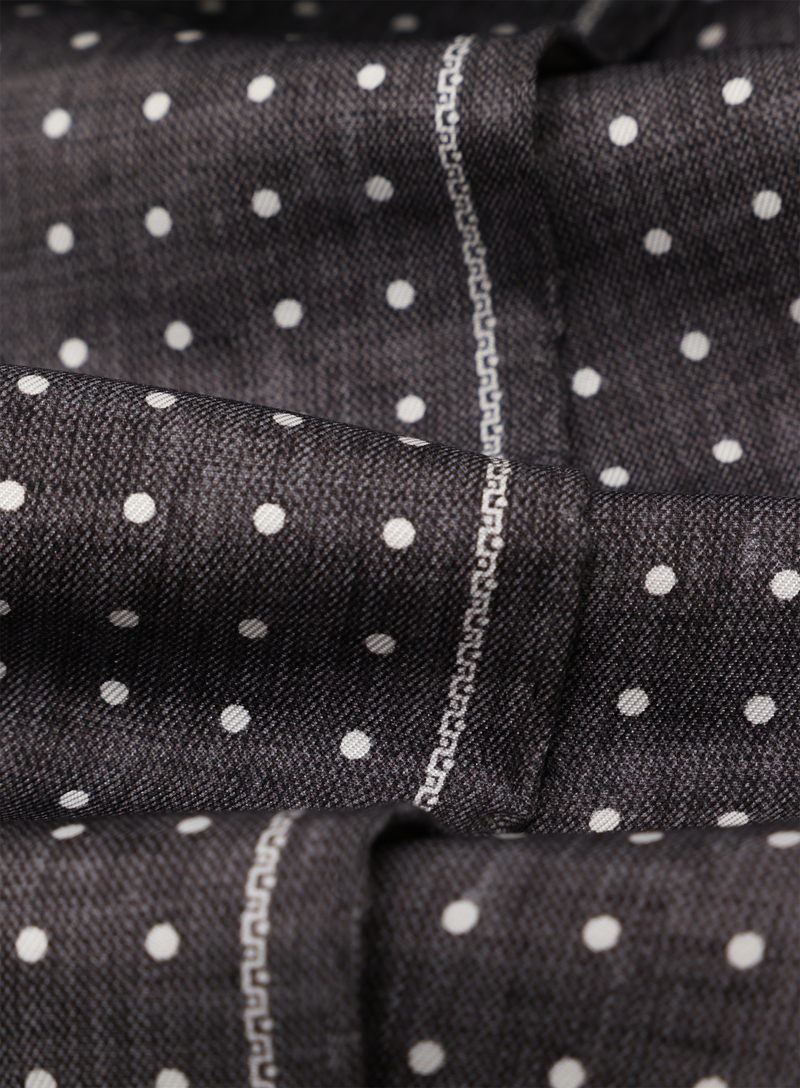 Silk and cotton pocket square