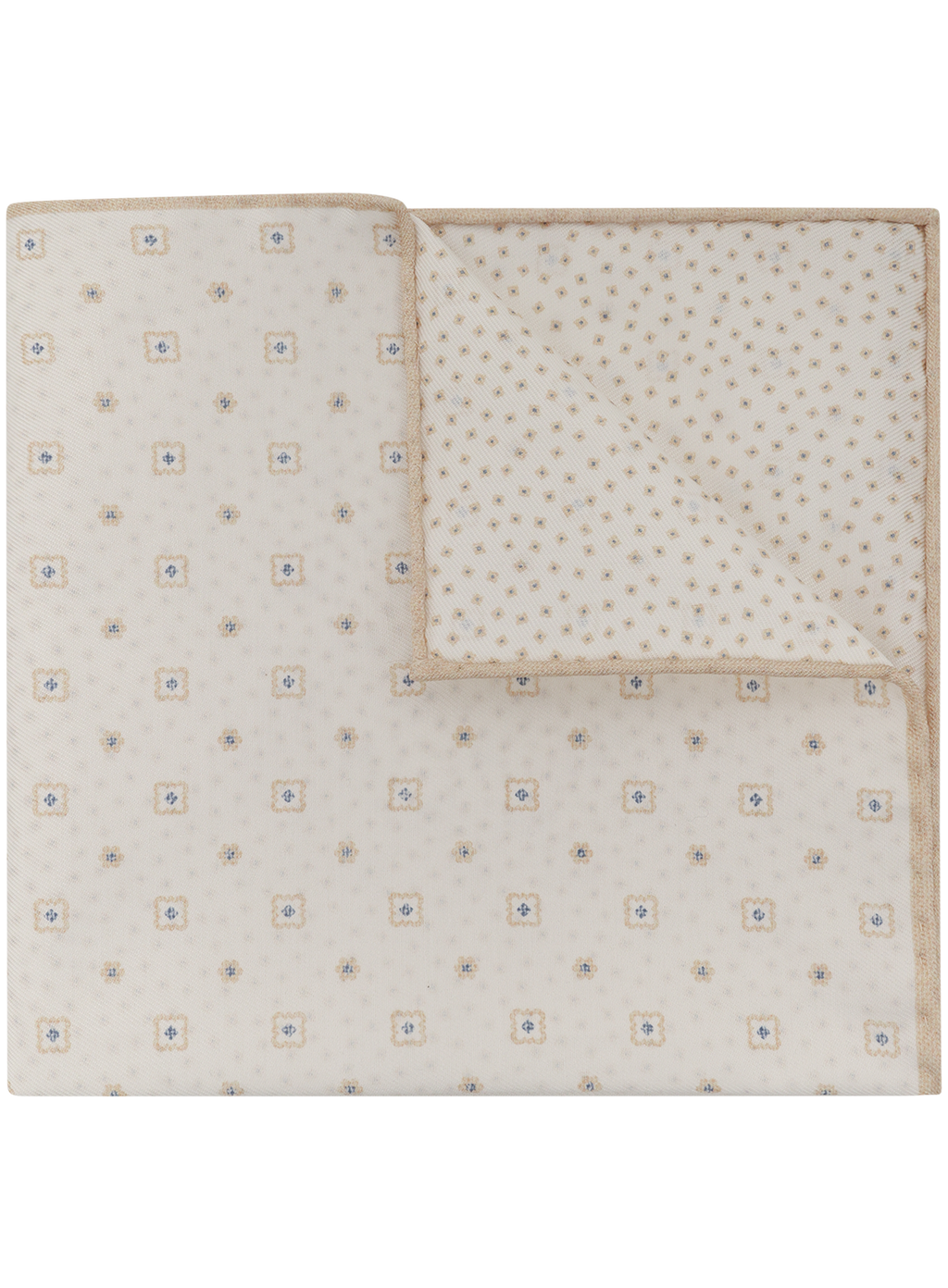 Pochet in zijde katoen | Beige