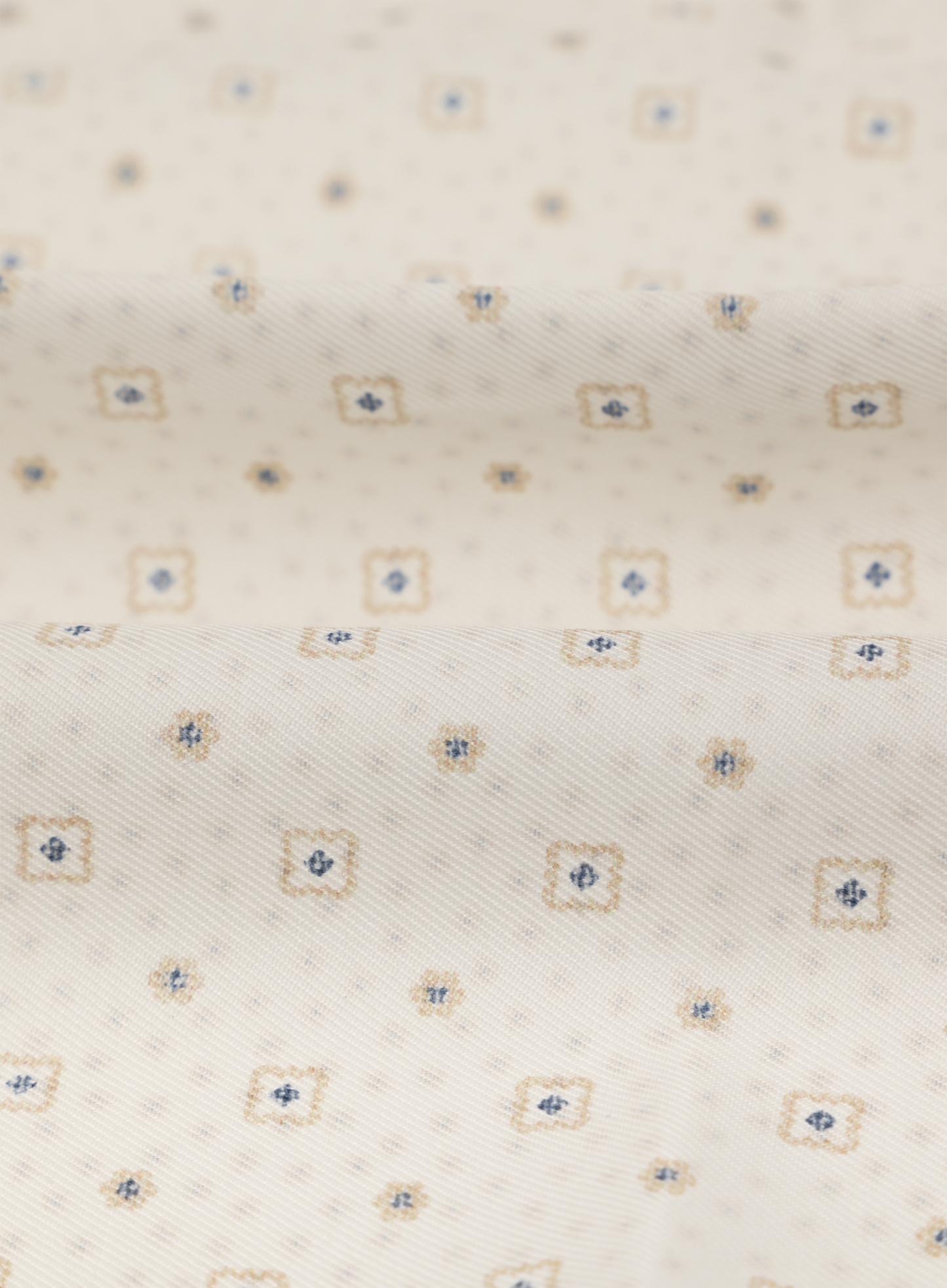 Pochet van zijde en katoen | Beige