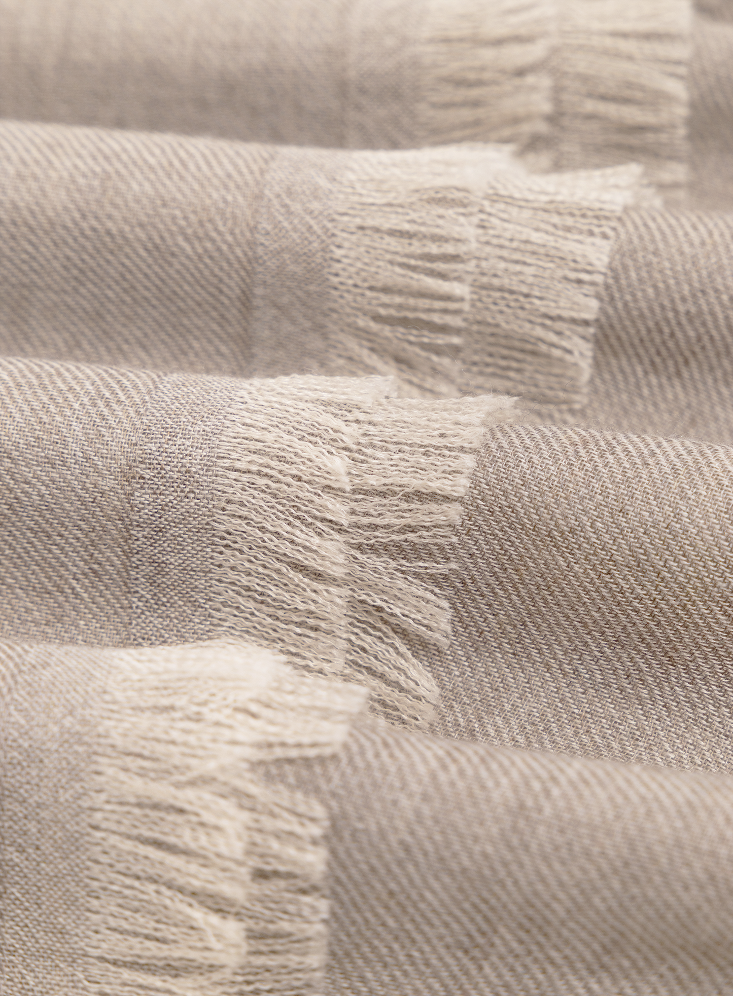 Shawl van cashmere en zijde | TAUPE