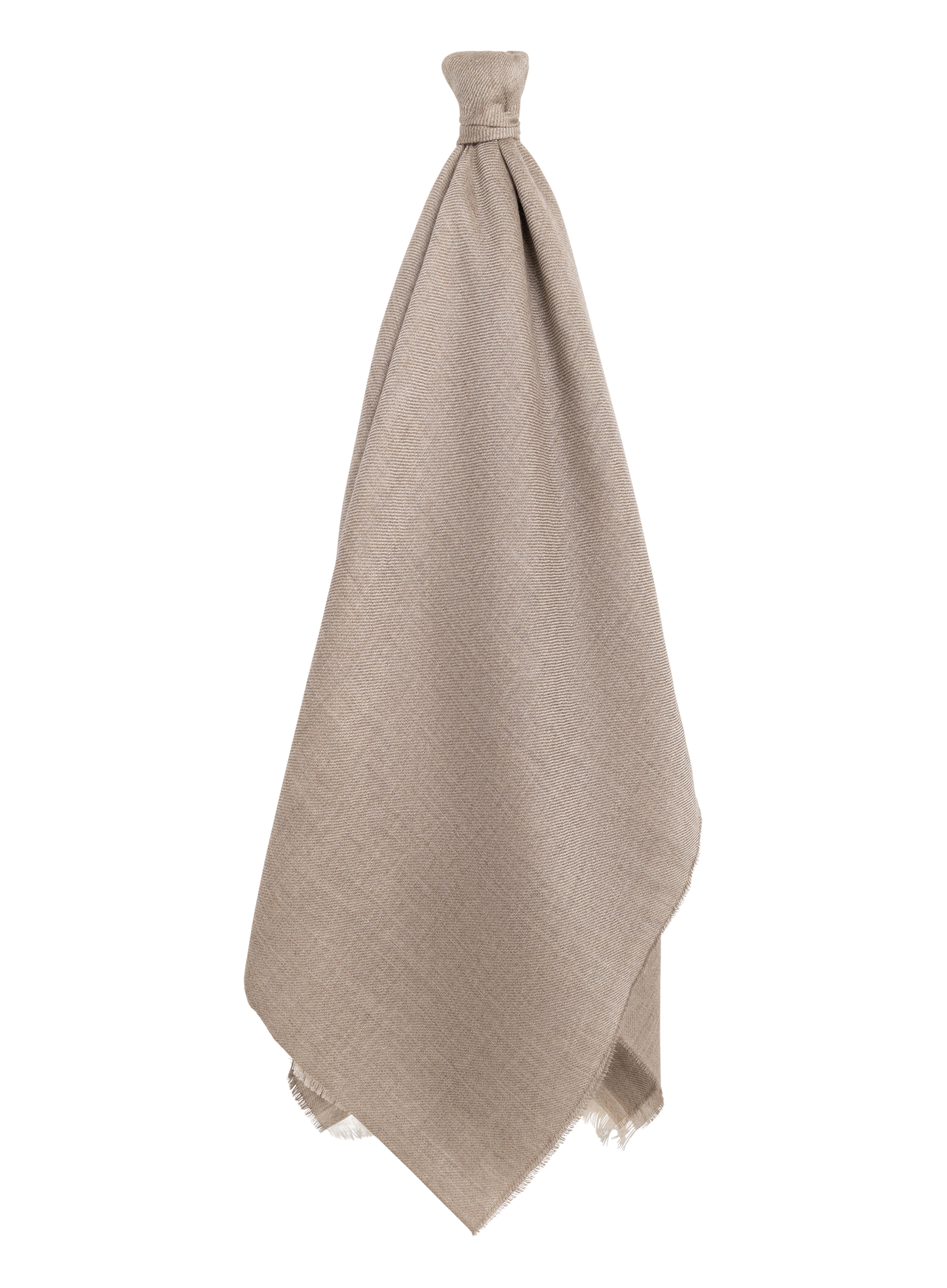 Shawl van cashmere en zijde | TAUPE