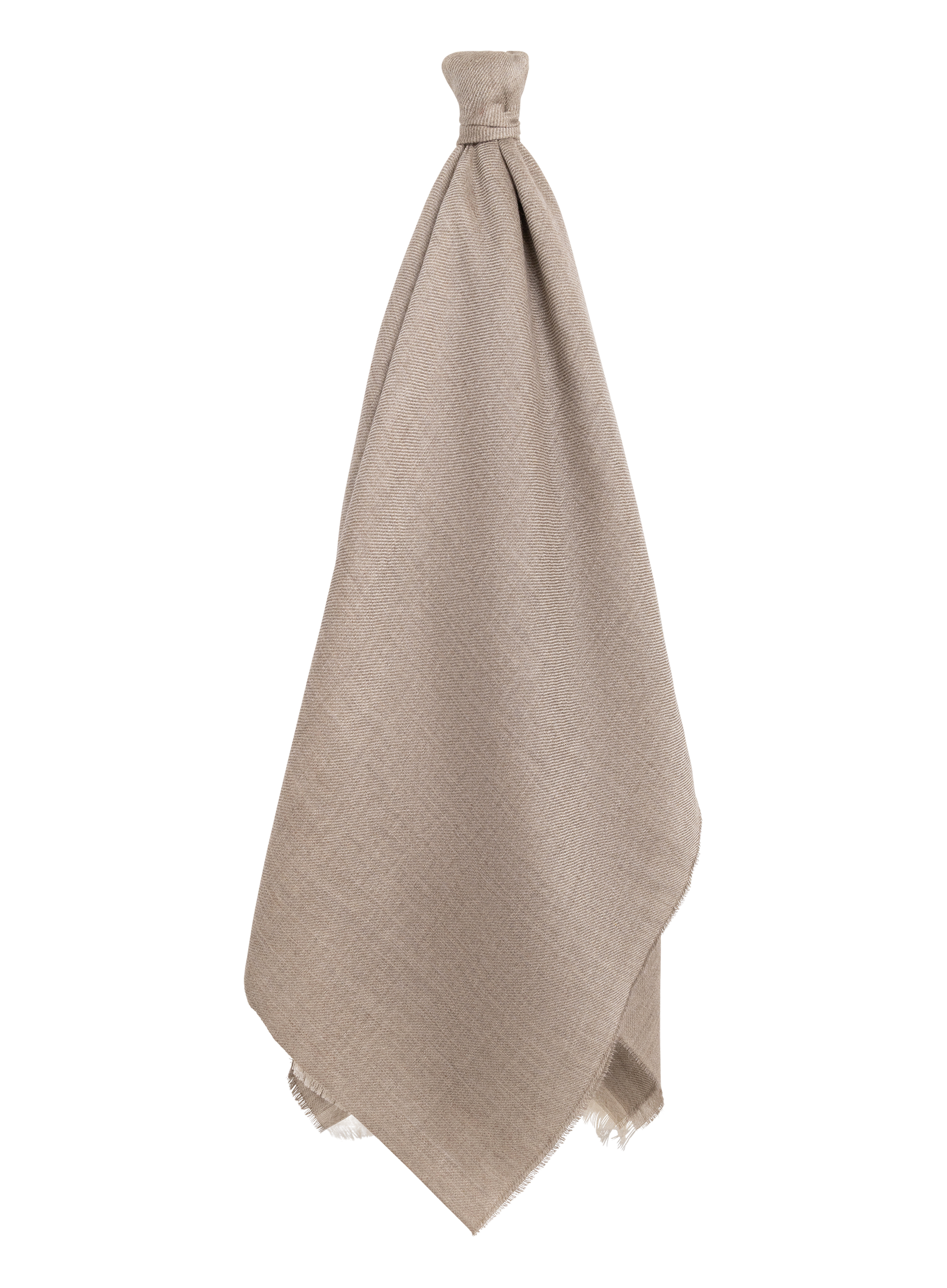 Shawl van cashmere en zijde | TAUPE