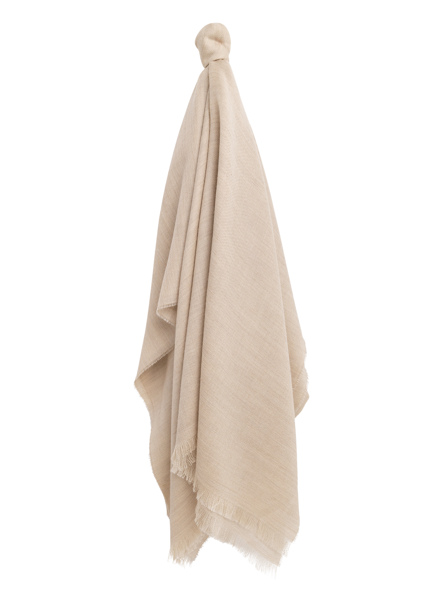 Shawl van cashmere en zijde | Beige