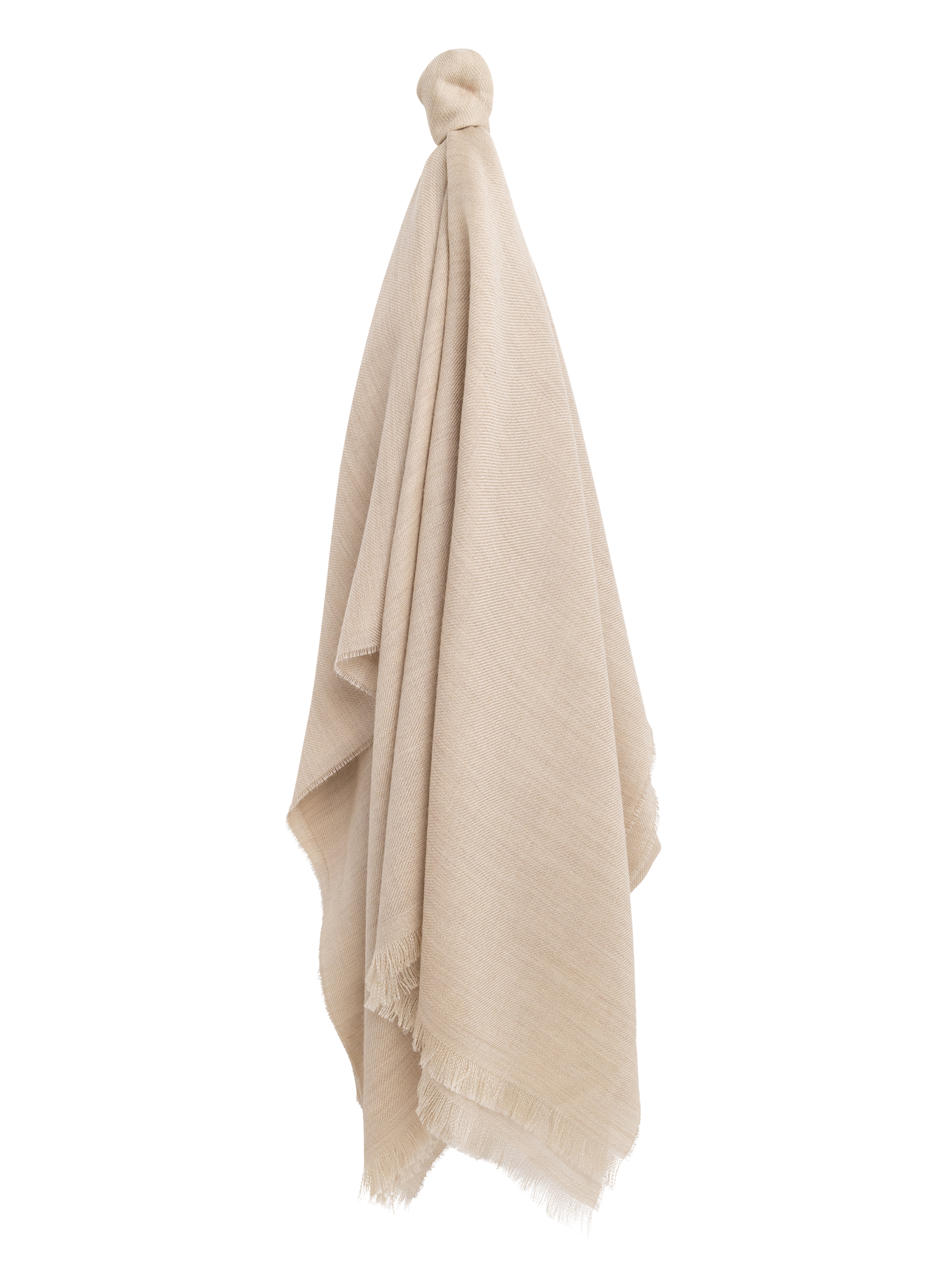 Shawl van cashmere en zijde | Beige