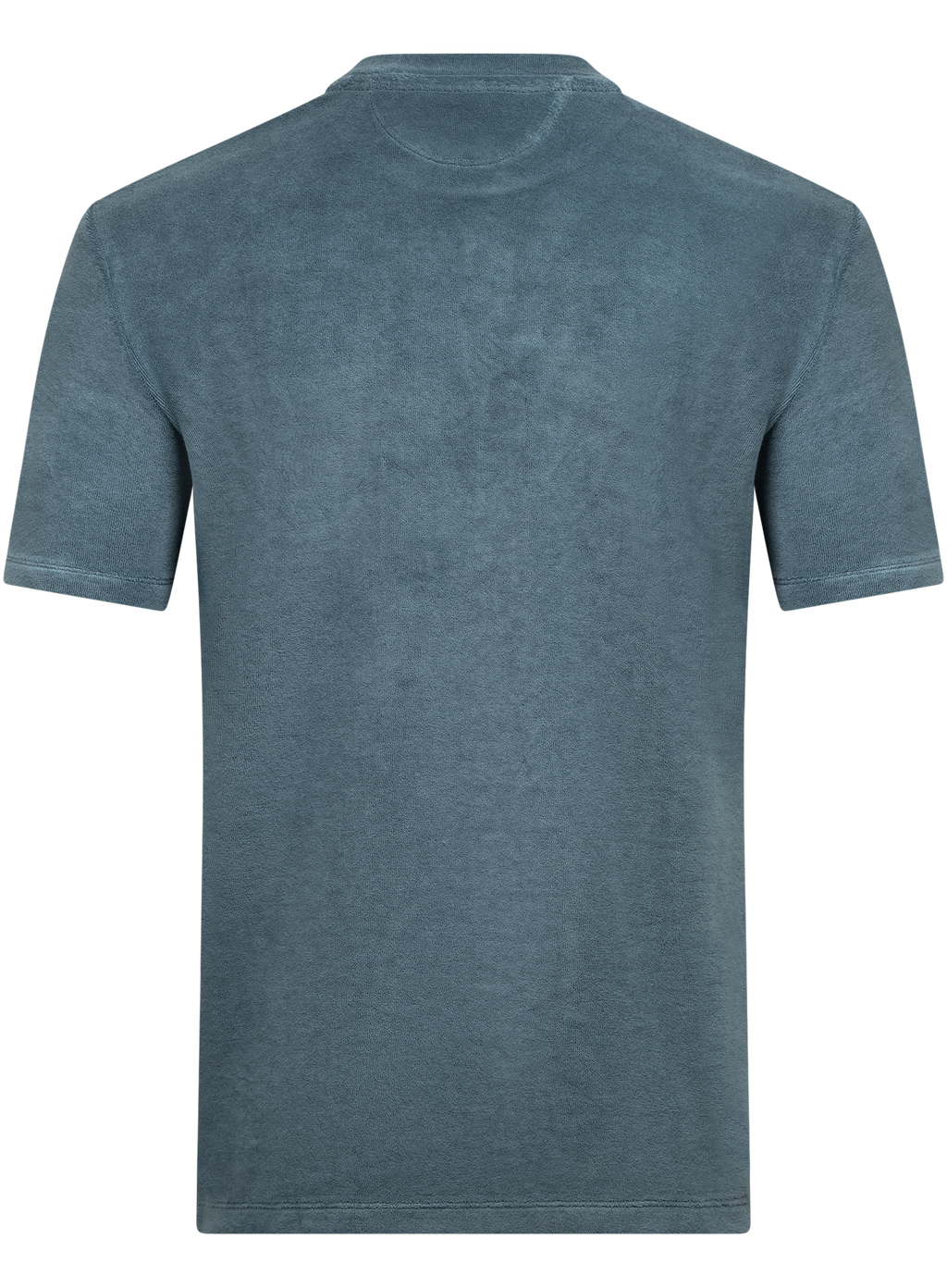 T-shirt met borstzak van badstof | PETROL