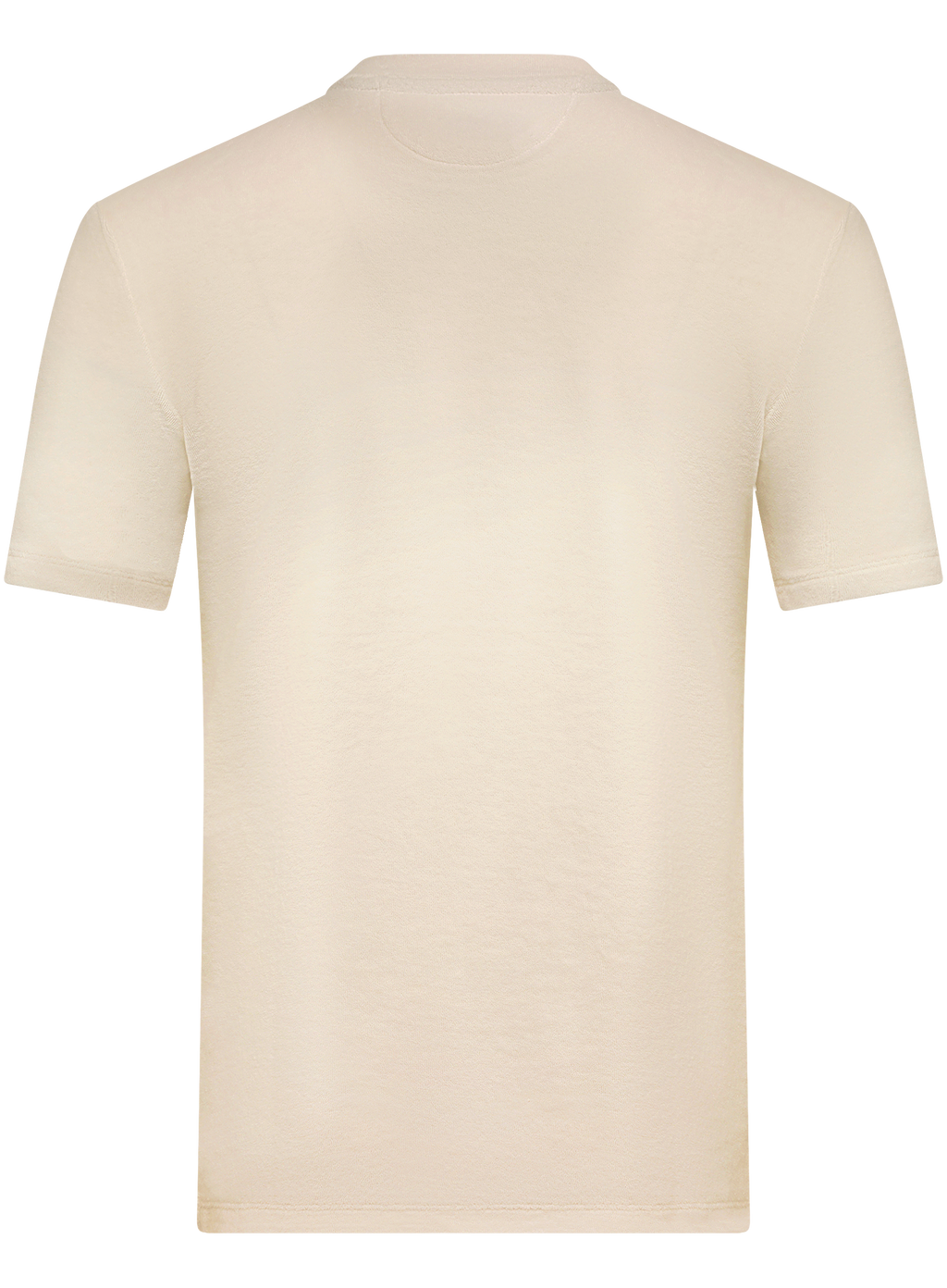 T-shirt met borstzak van badstof | ROOM-WIT