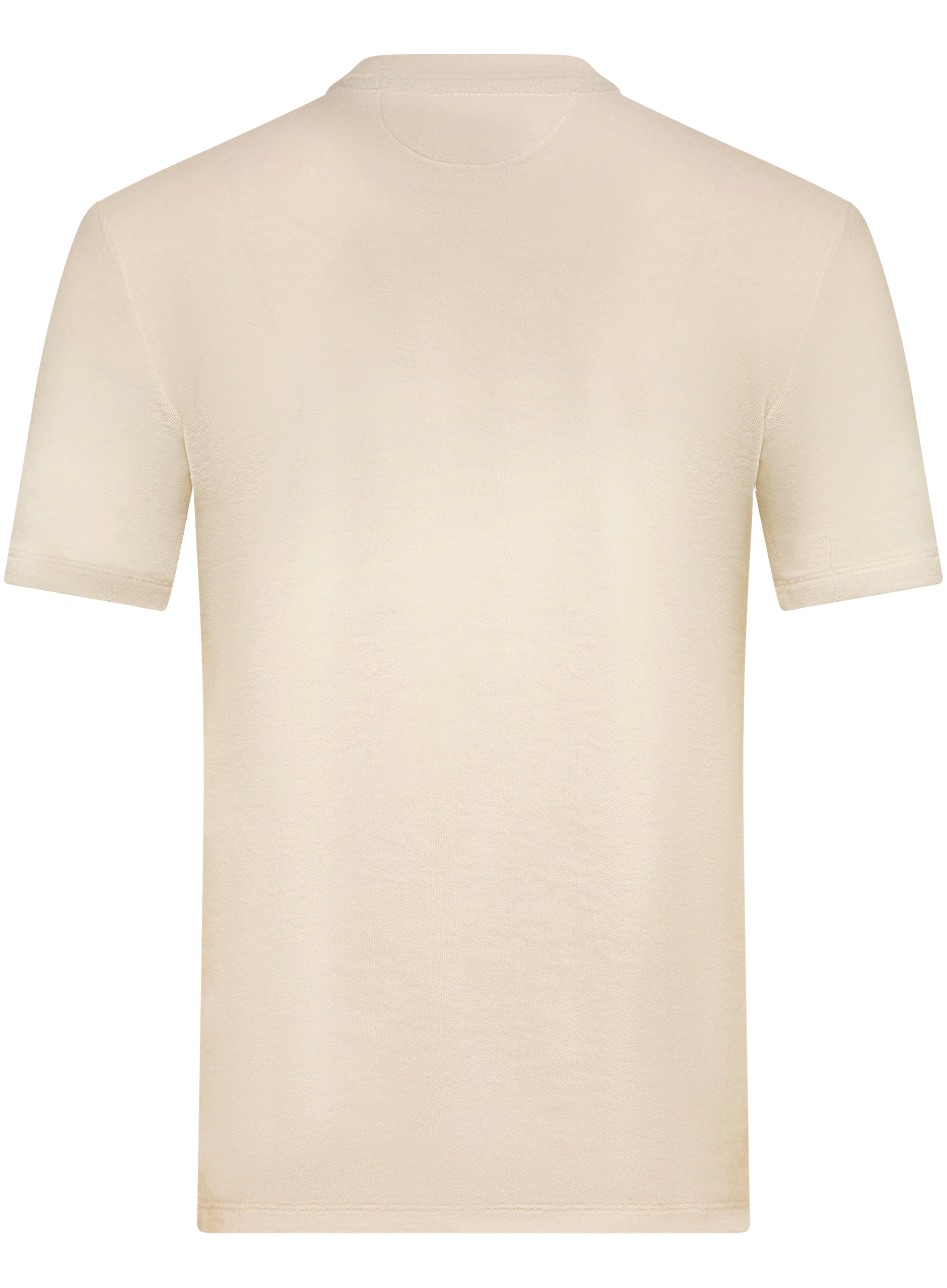 T-shirt met borstzak van badstof | ROOM-WIT