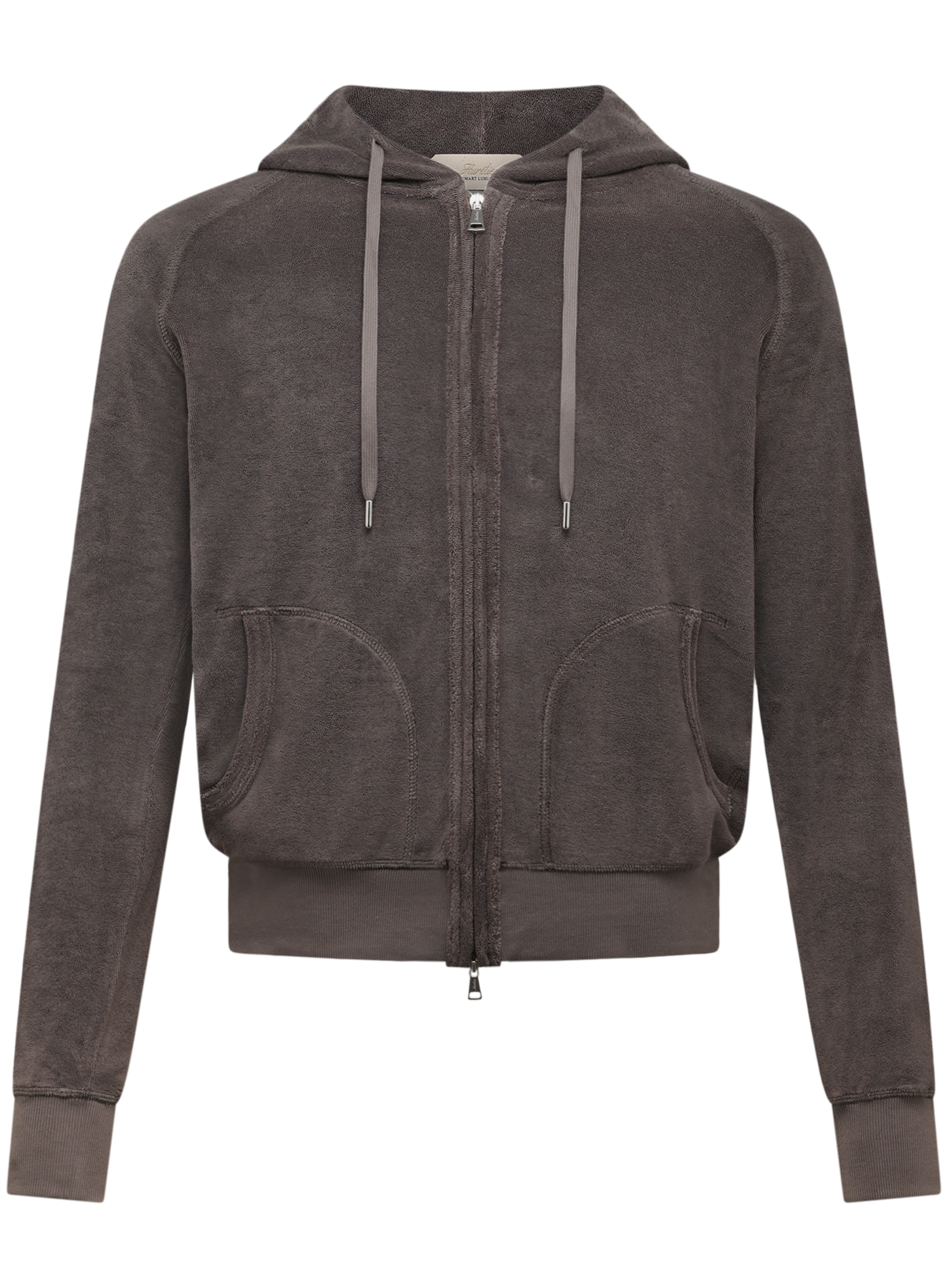 Badstof ritsvest van katoen | TAUPE