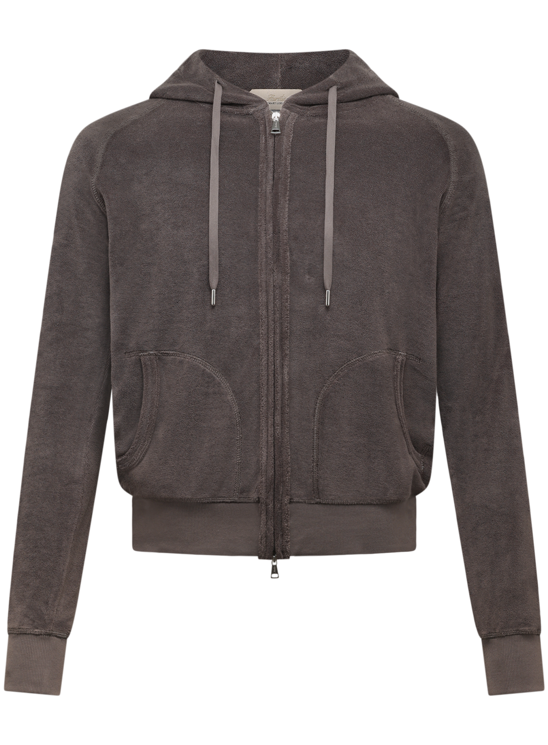 Badstof ritsvest van katoen | TAUPE
