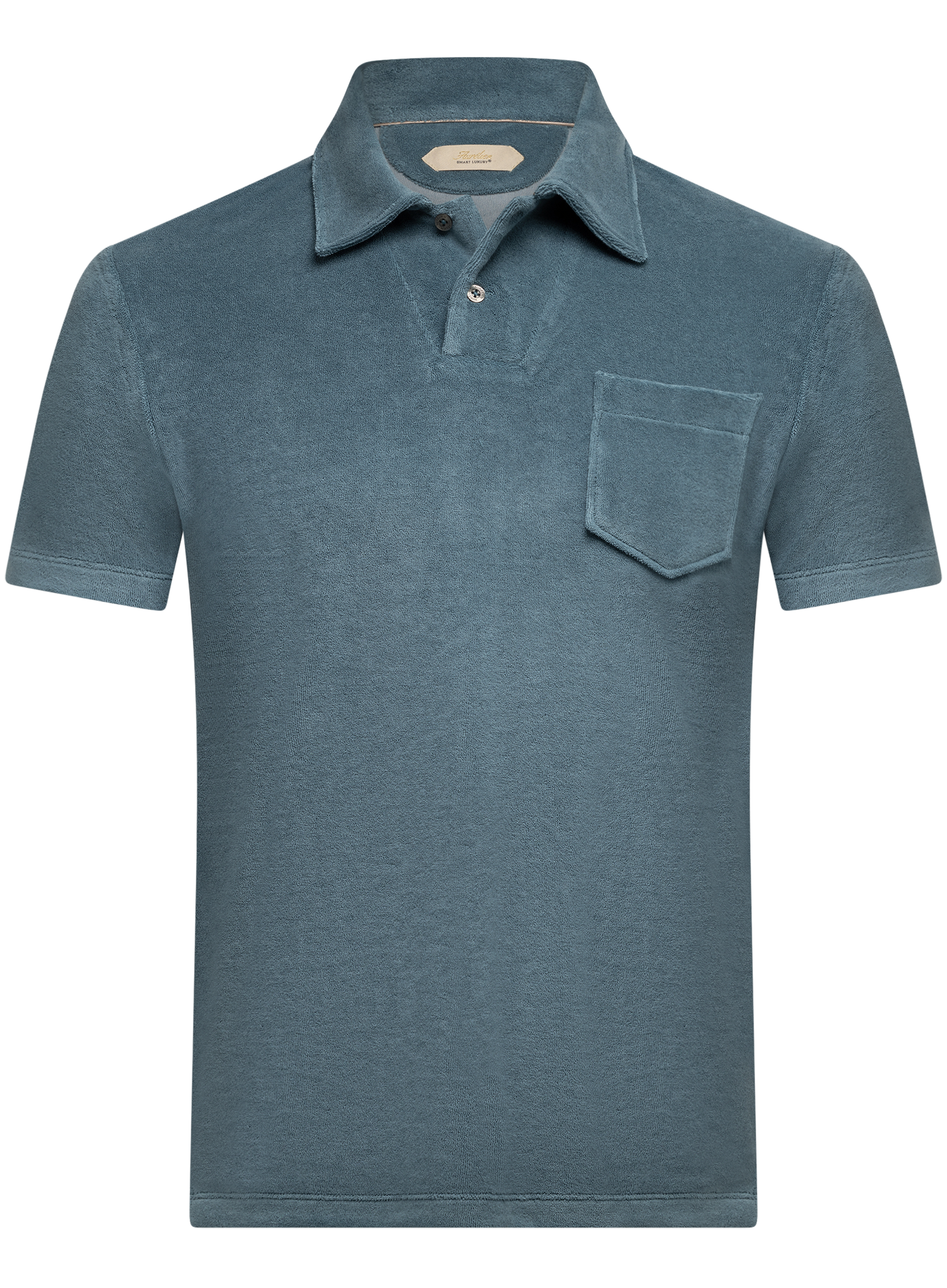 Terry polo van badstof | PETROL