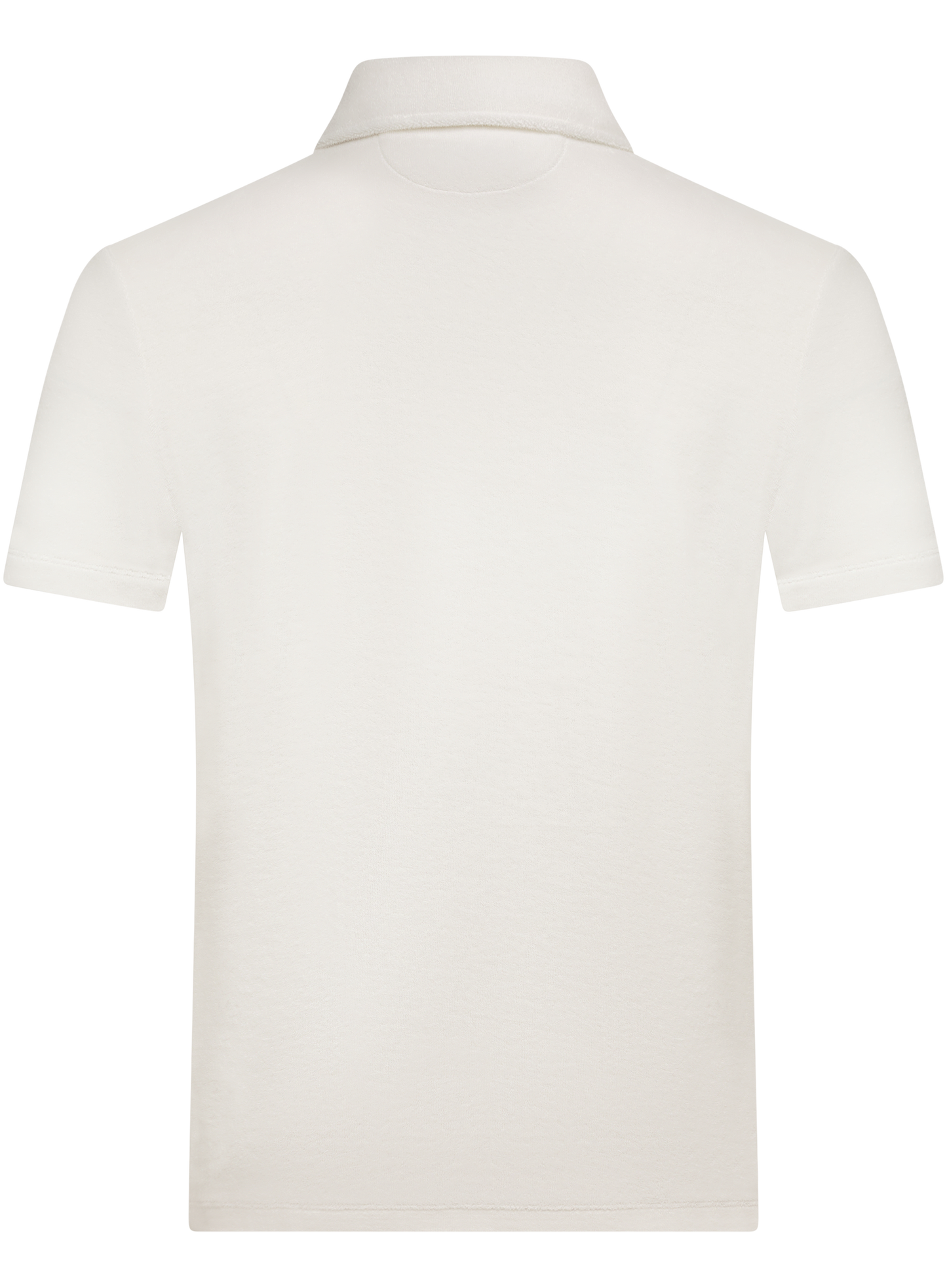 Terry polo van badstof | Wit