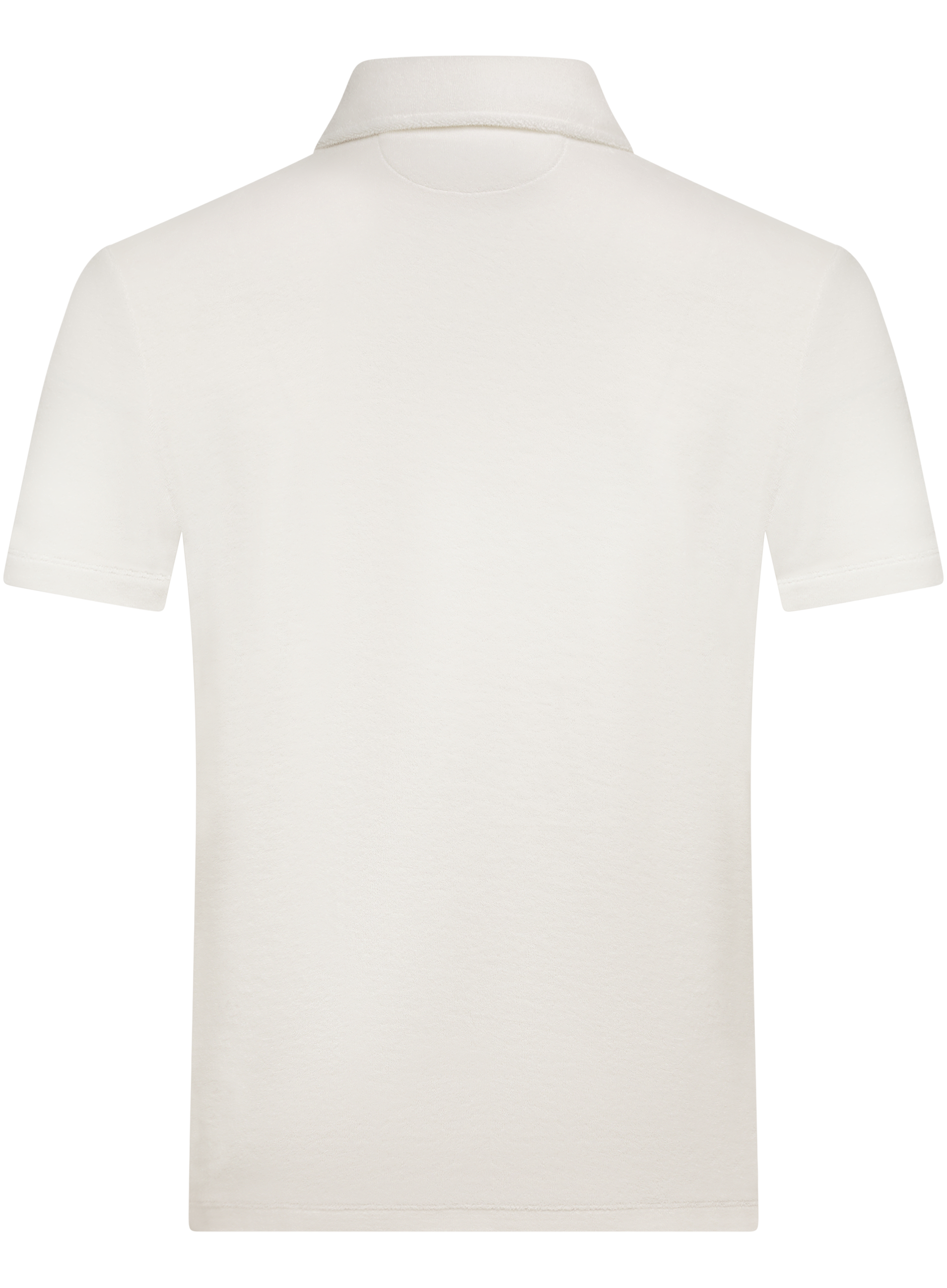 Terry polo van badstof | Wit