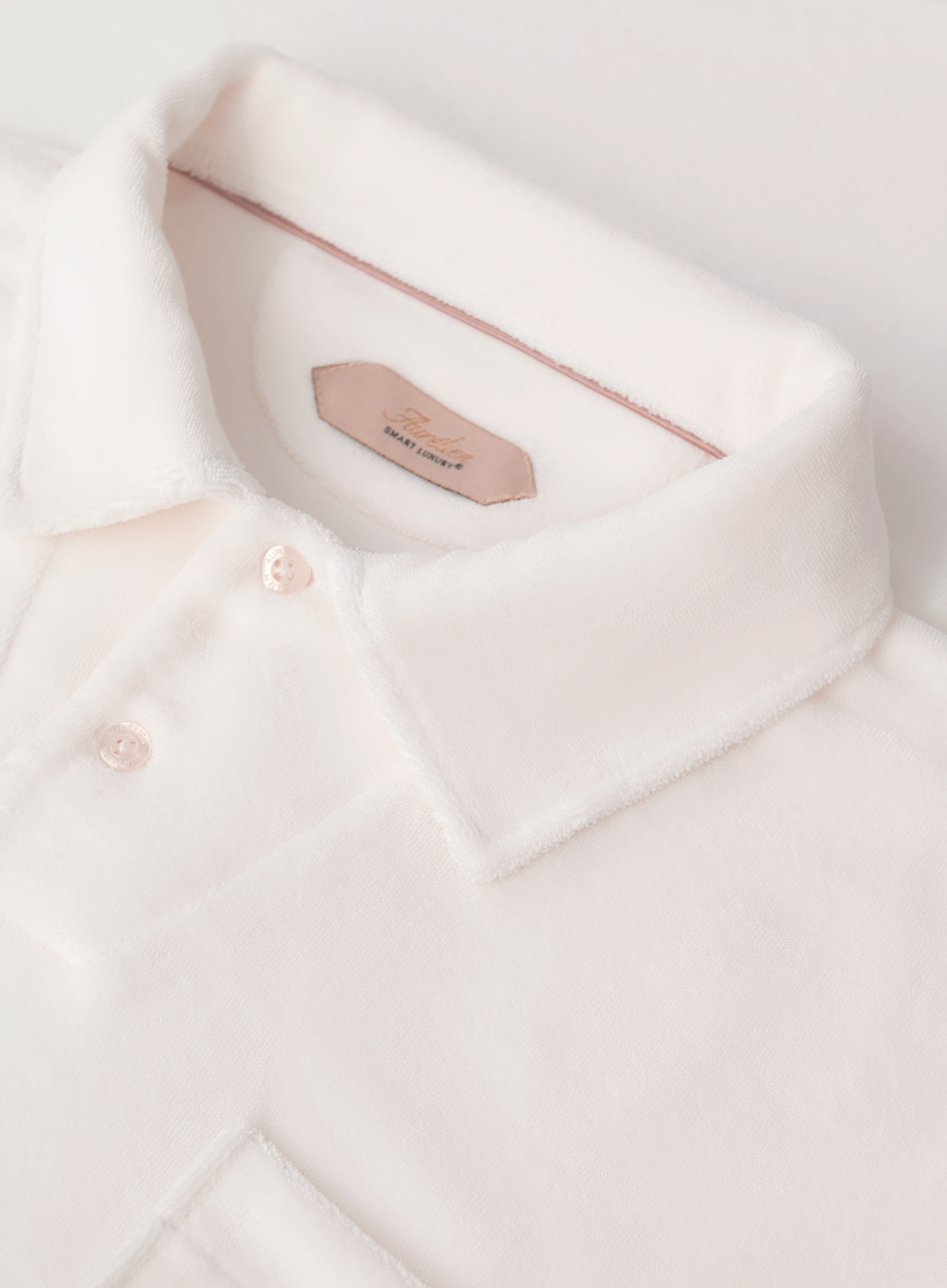Terry polo van badstof | FULL_WIDTH | Wit