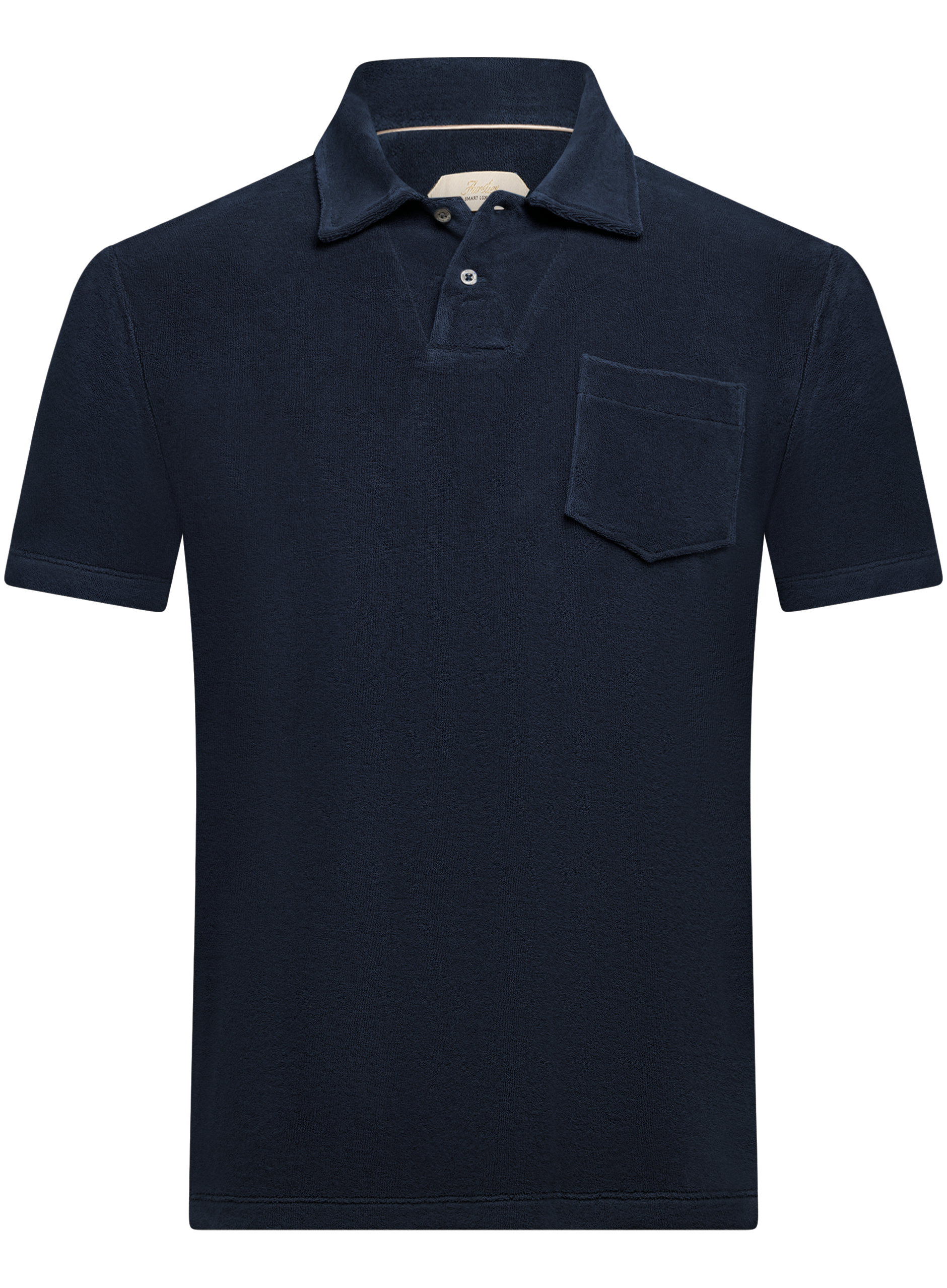 Terry polo van badstof | BLUE NAVY