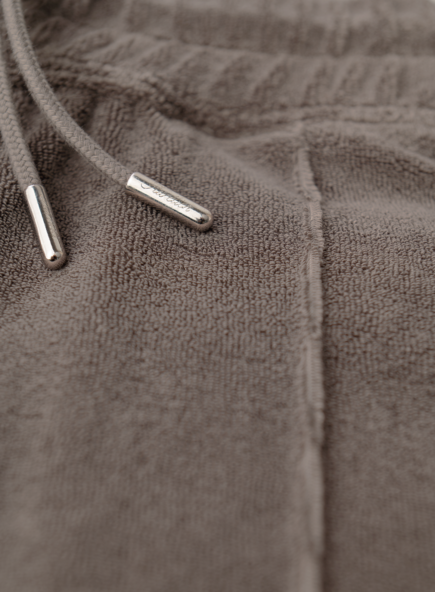 Short van badstof | TAUPE