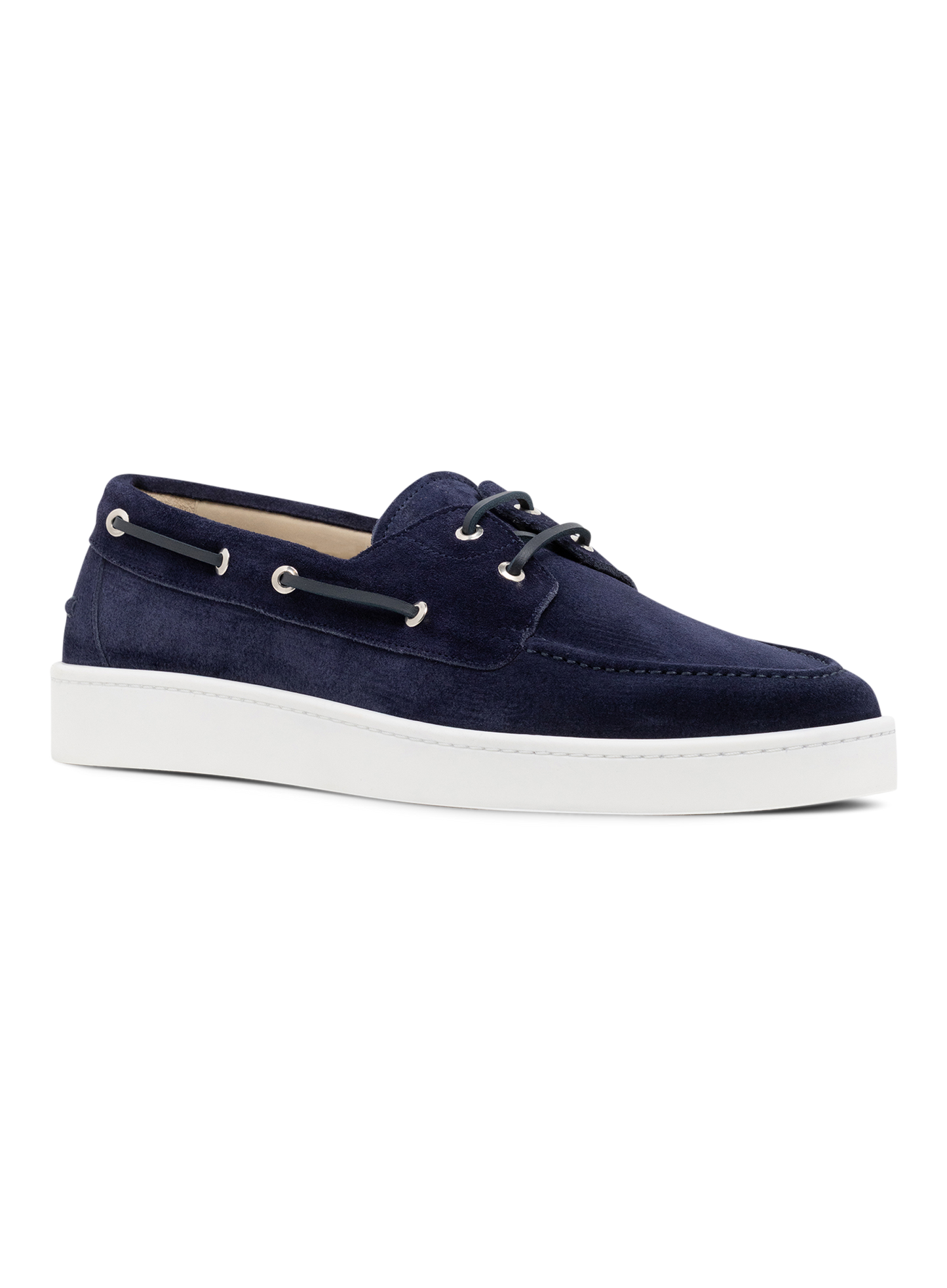 Boatsneakers van suède | BLUE NAVY