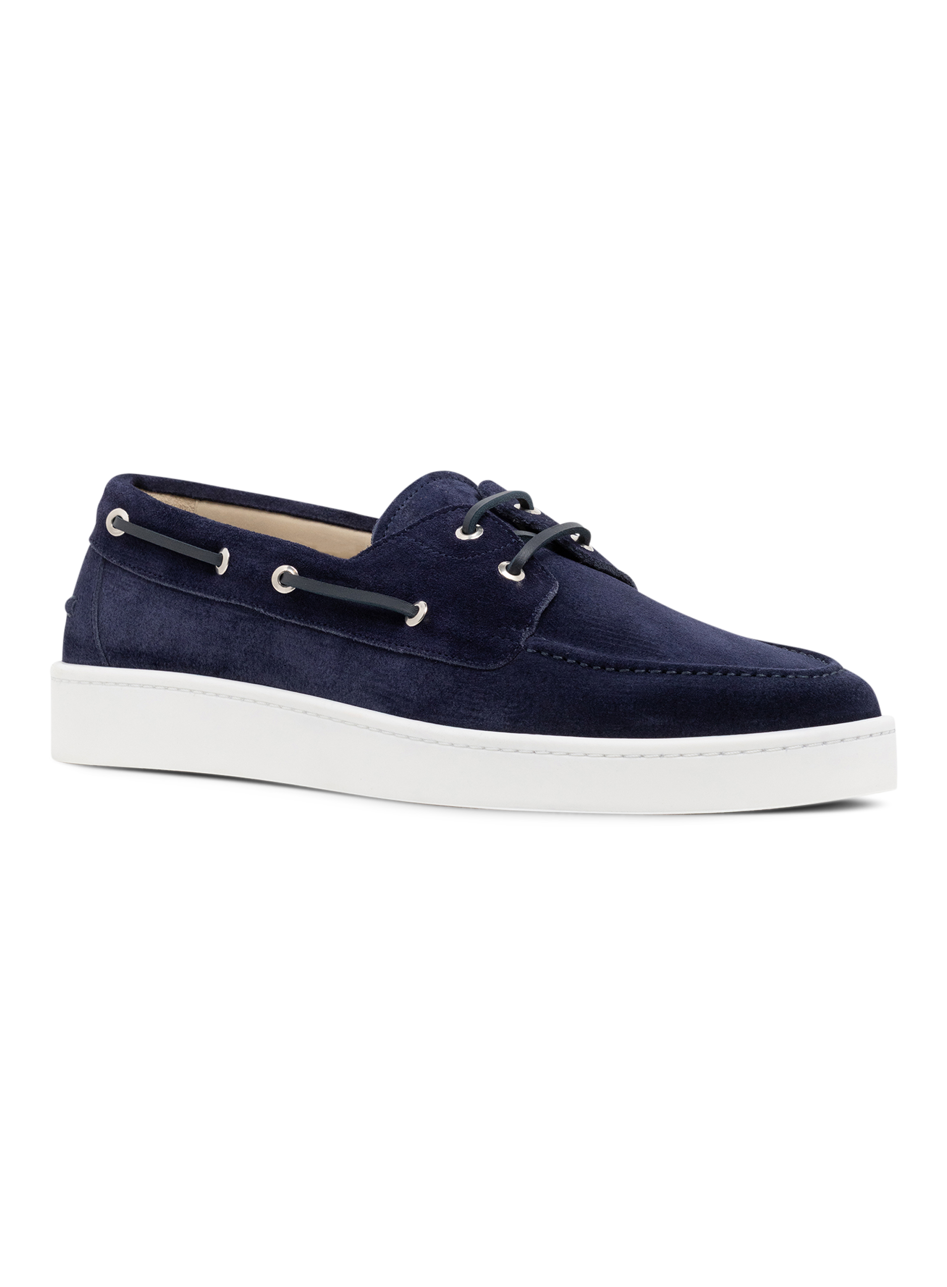 Boatsneakers van suède | BLUE NAVY
