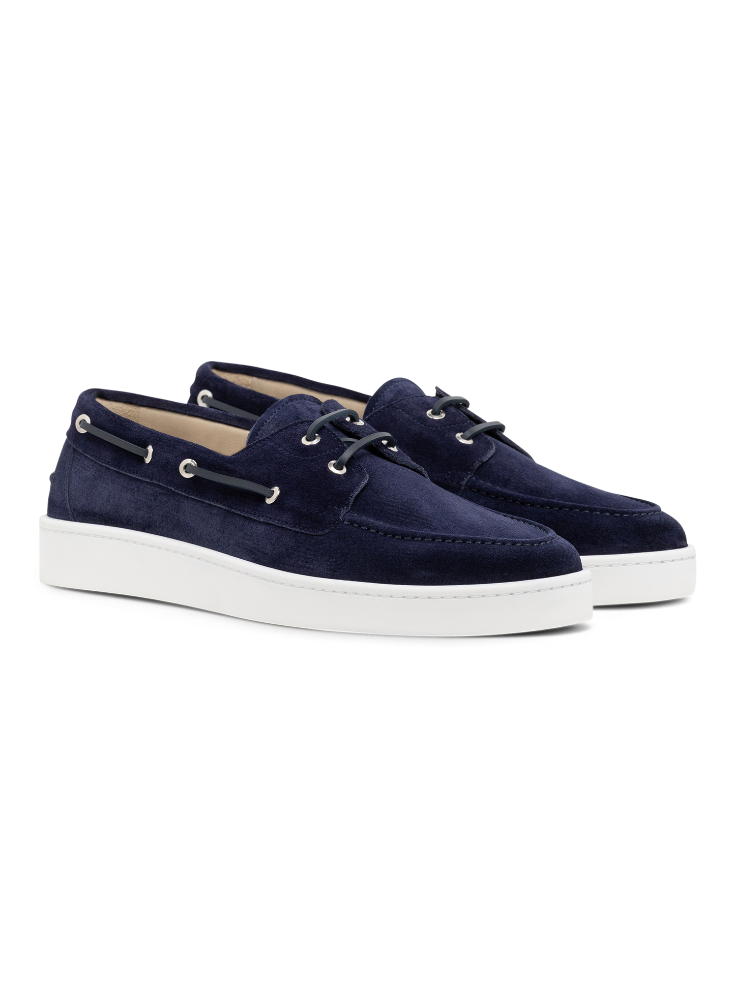 Boatsneakers van suède | BLUE NAVY
