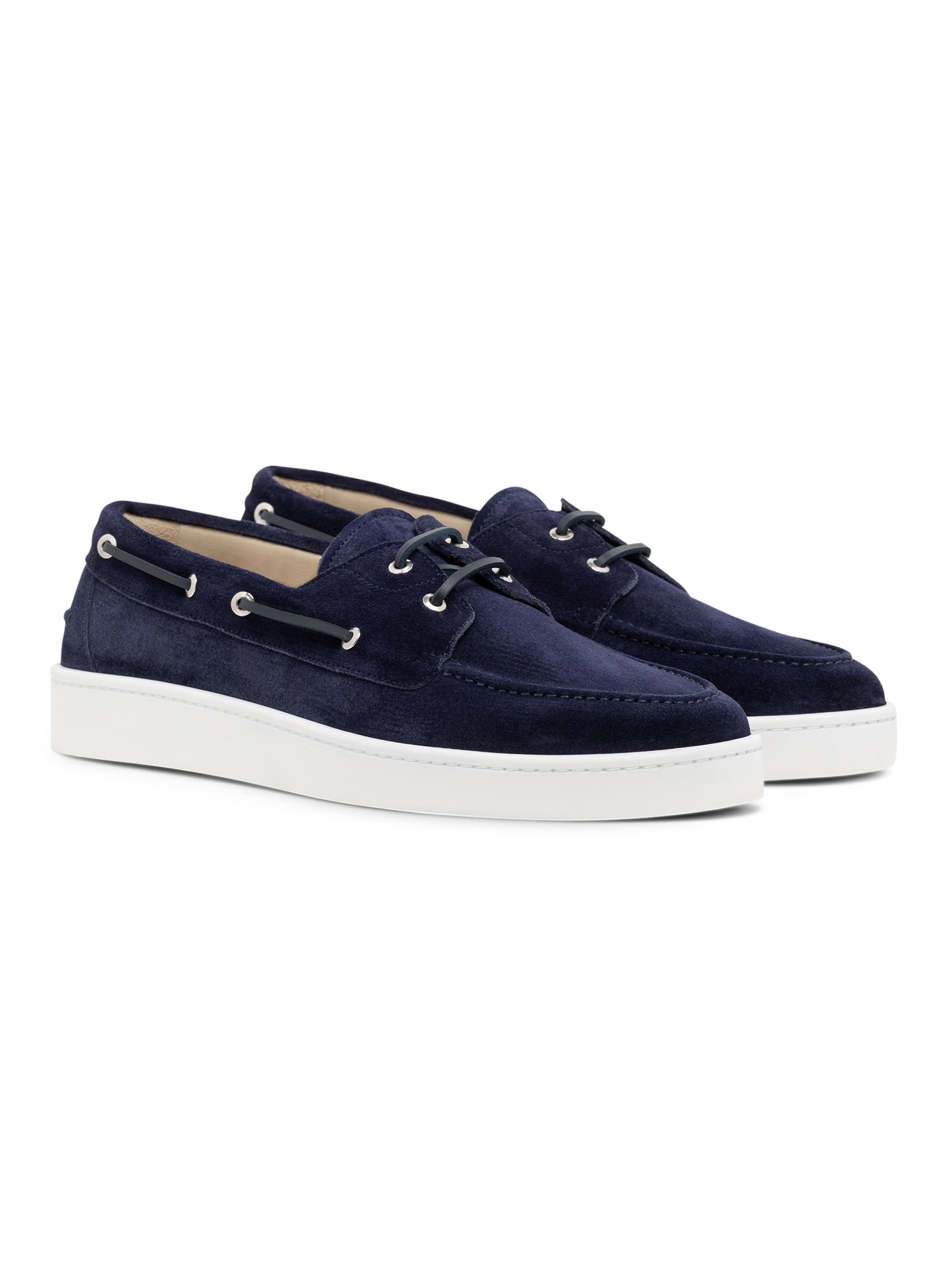 Boatsneakers van suède | BLUE NAVY