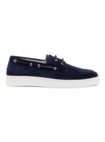Boatsneakers van suède | BLUE NAVY