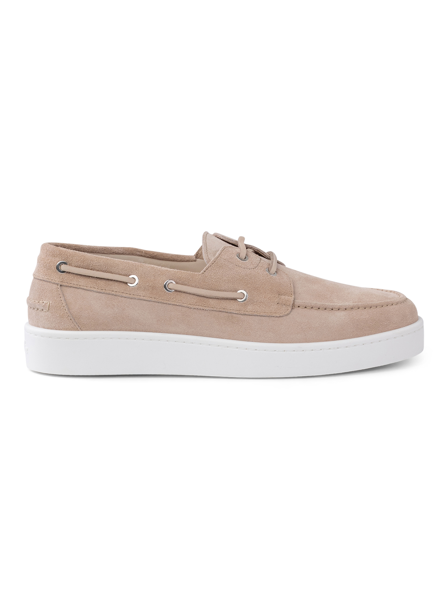 Boatsneakers van suède | Beige
