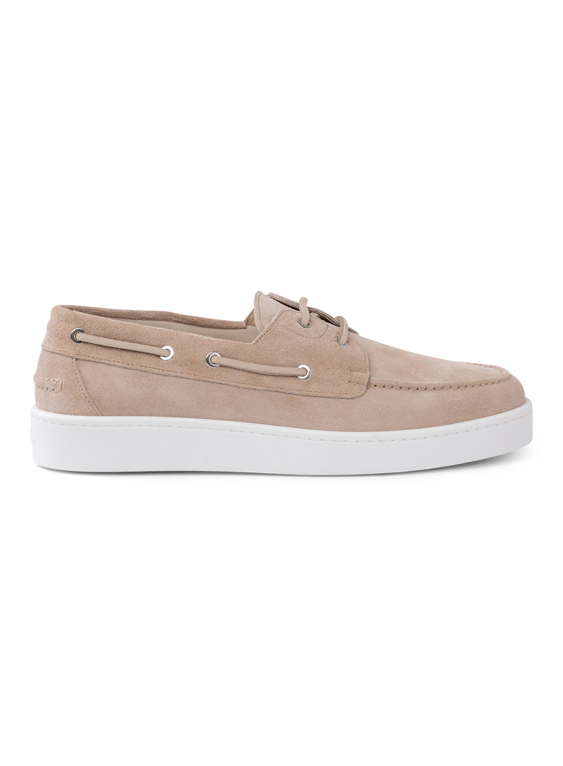 Boatsneakers van suède | Beige