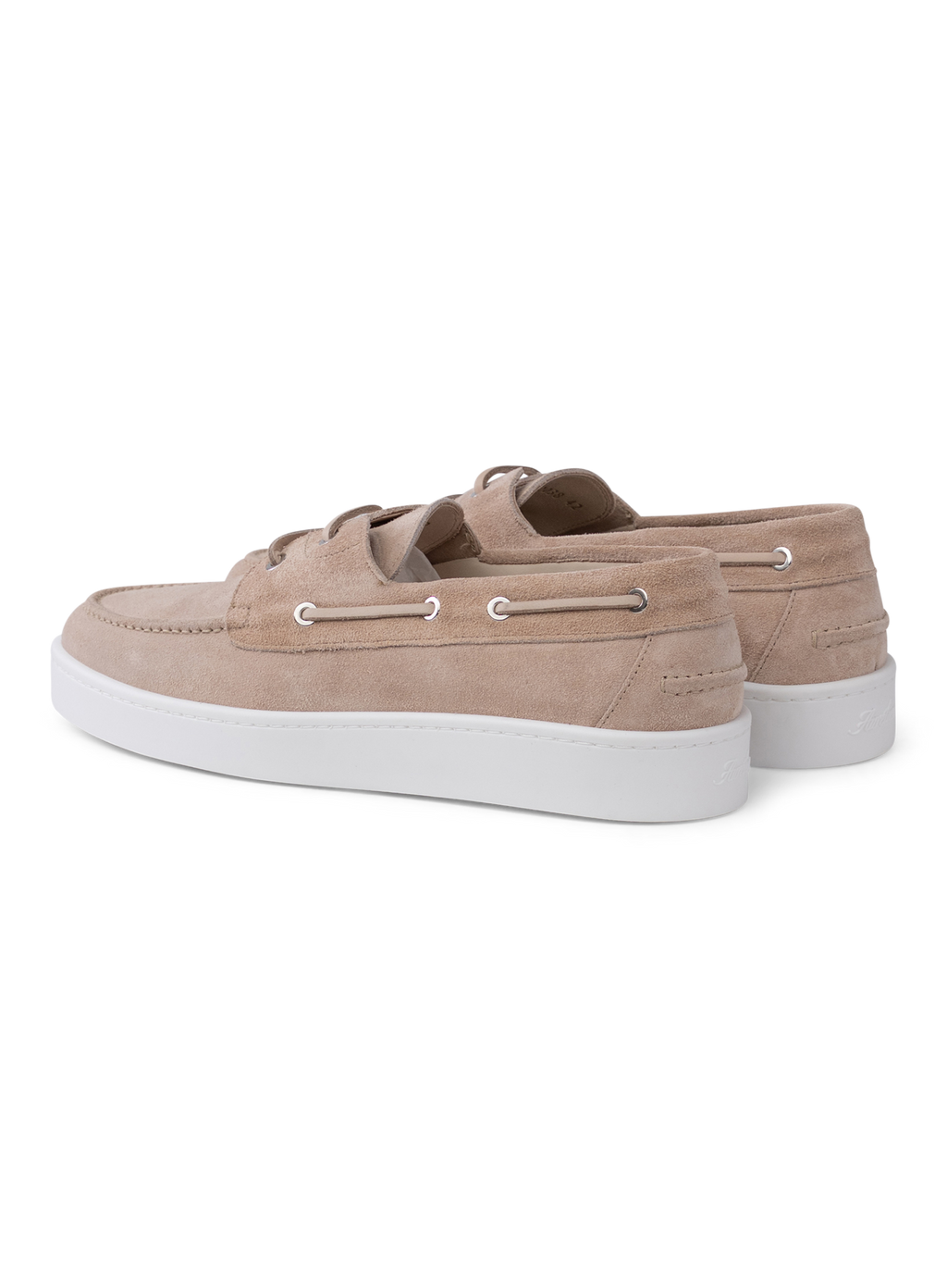 Boatsneakers van suède | Beige