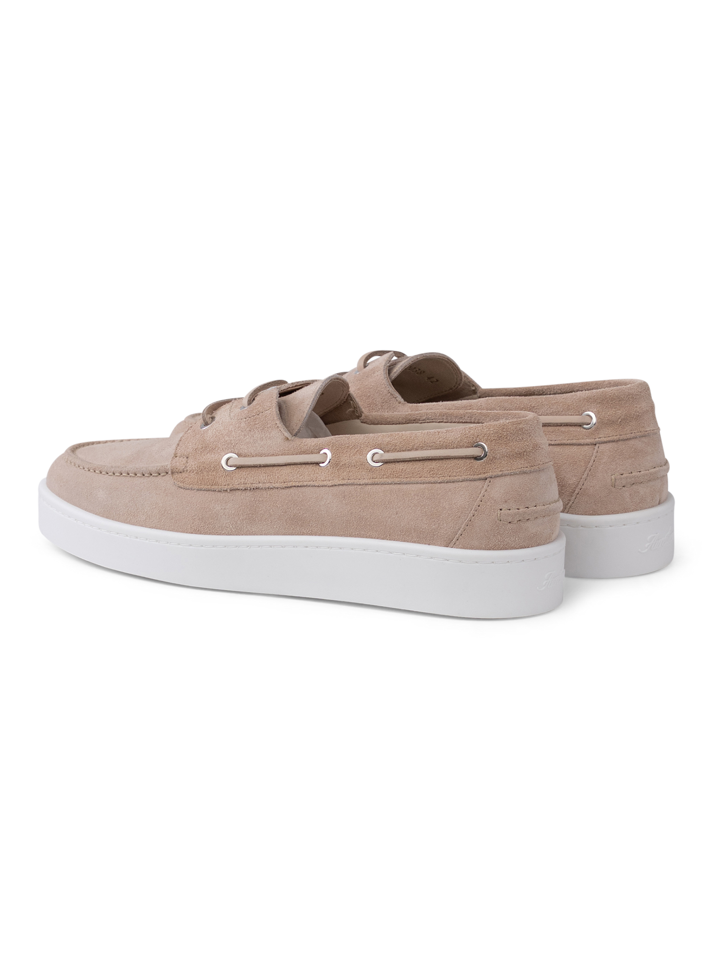 Boatsneakers van suède | Beige