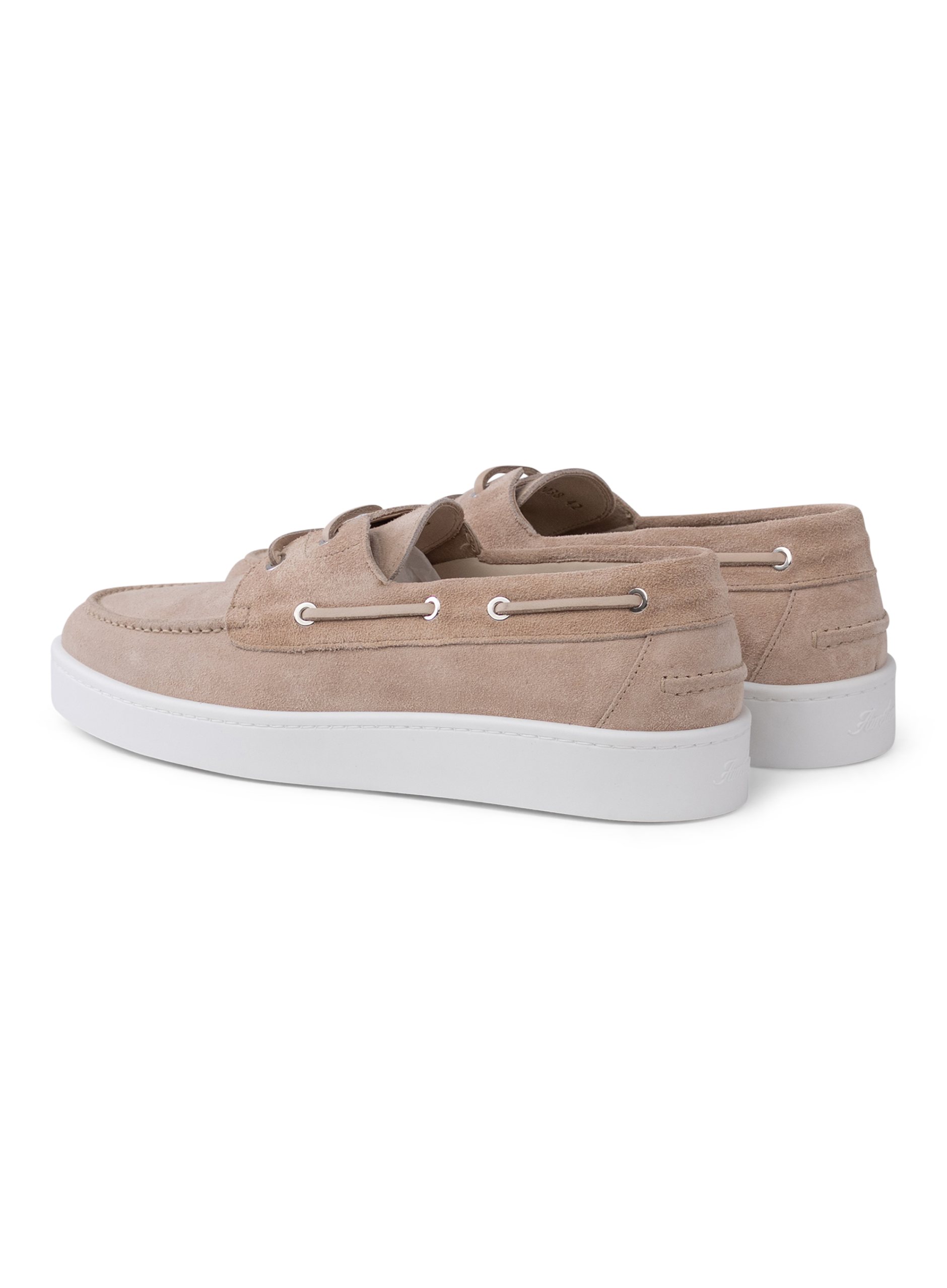 Boatsneakers van suède | Beige