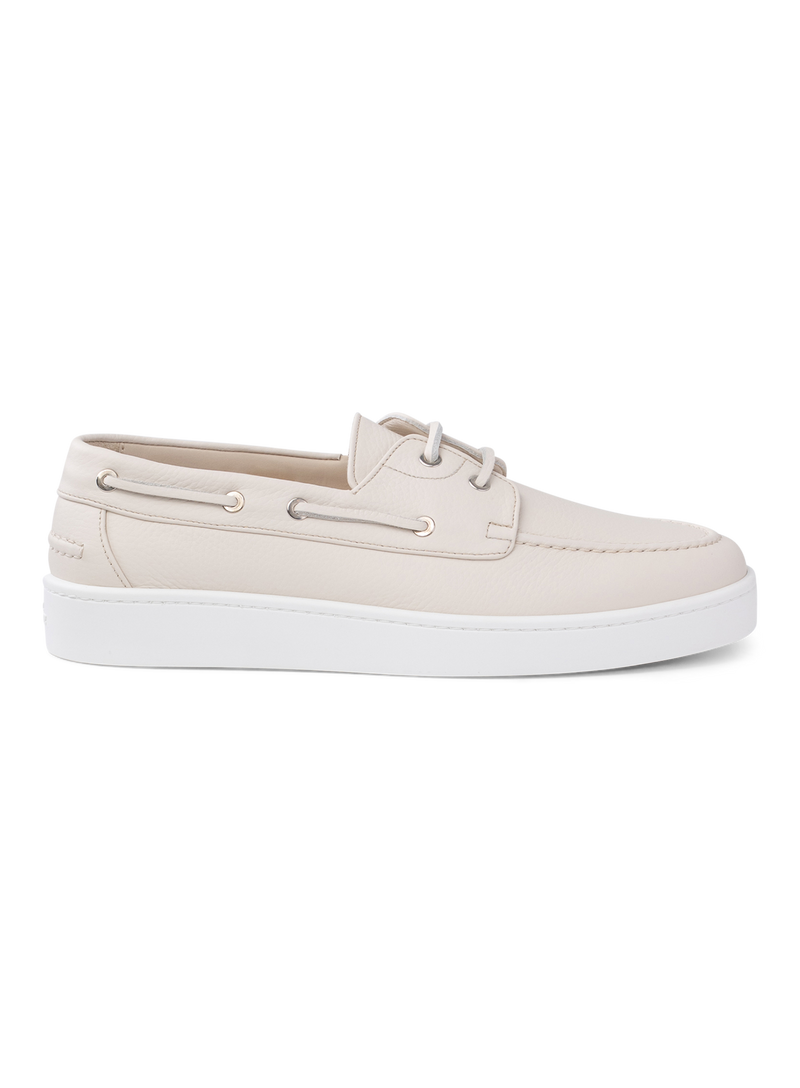 Boatsneakers van suède