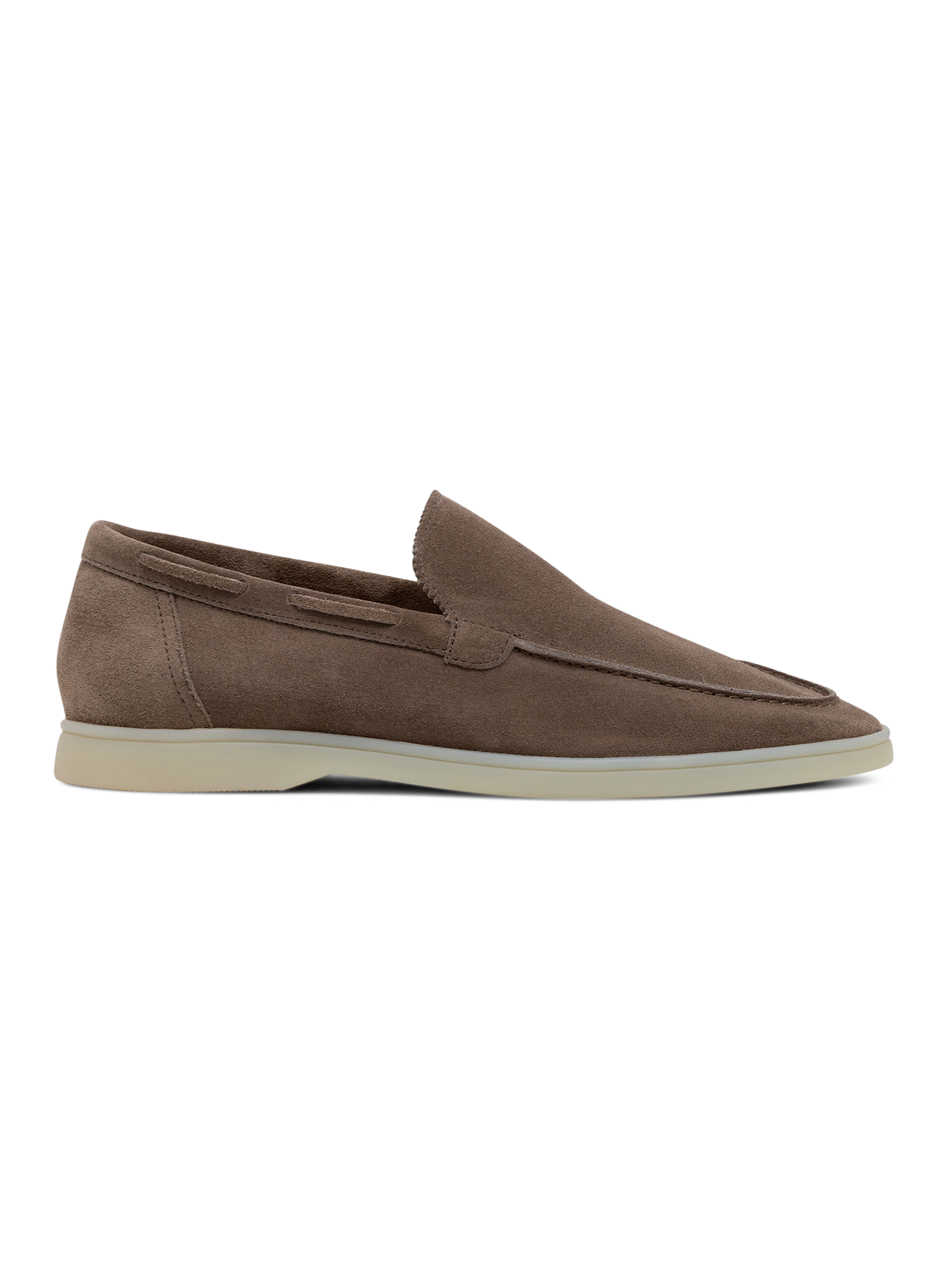 Yacht loafers van Suède | TAUPE