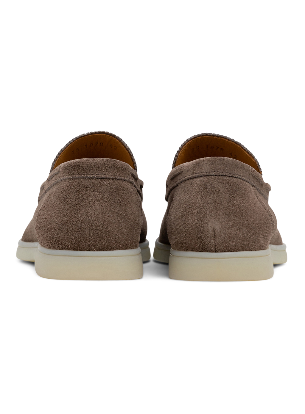 Yacht loafers van Suède | TAUPE