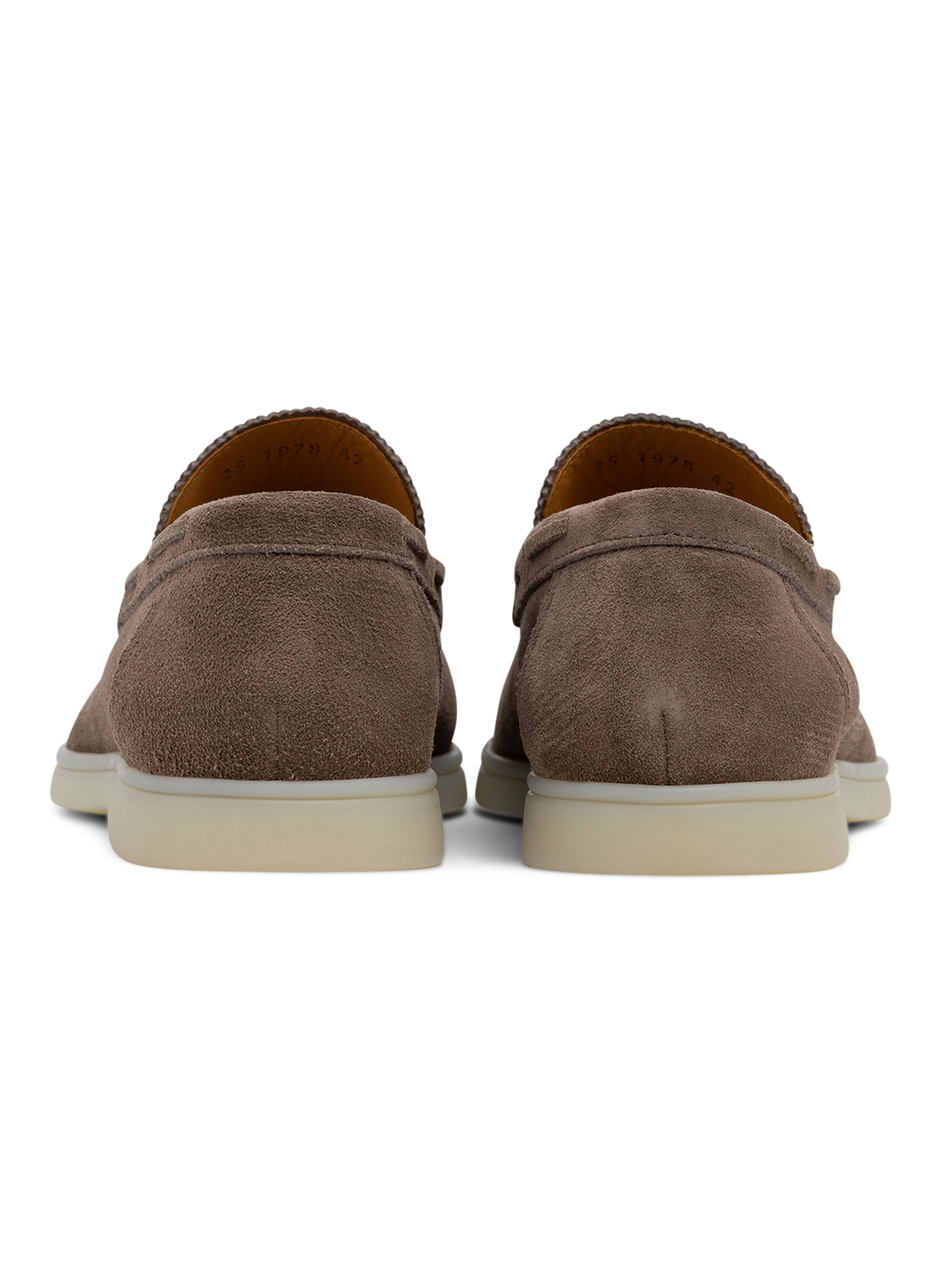 Yacht loafers van Suède | TAUPE